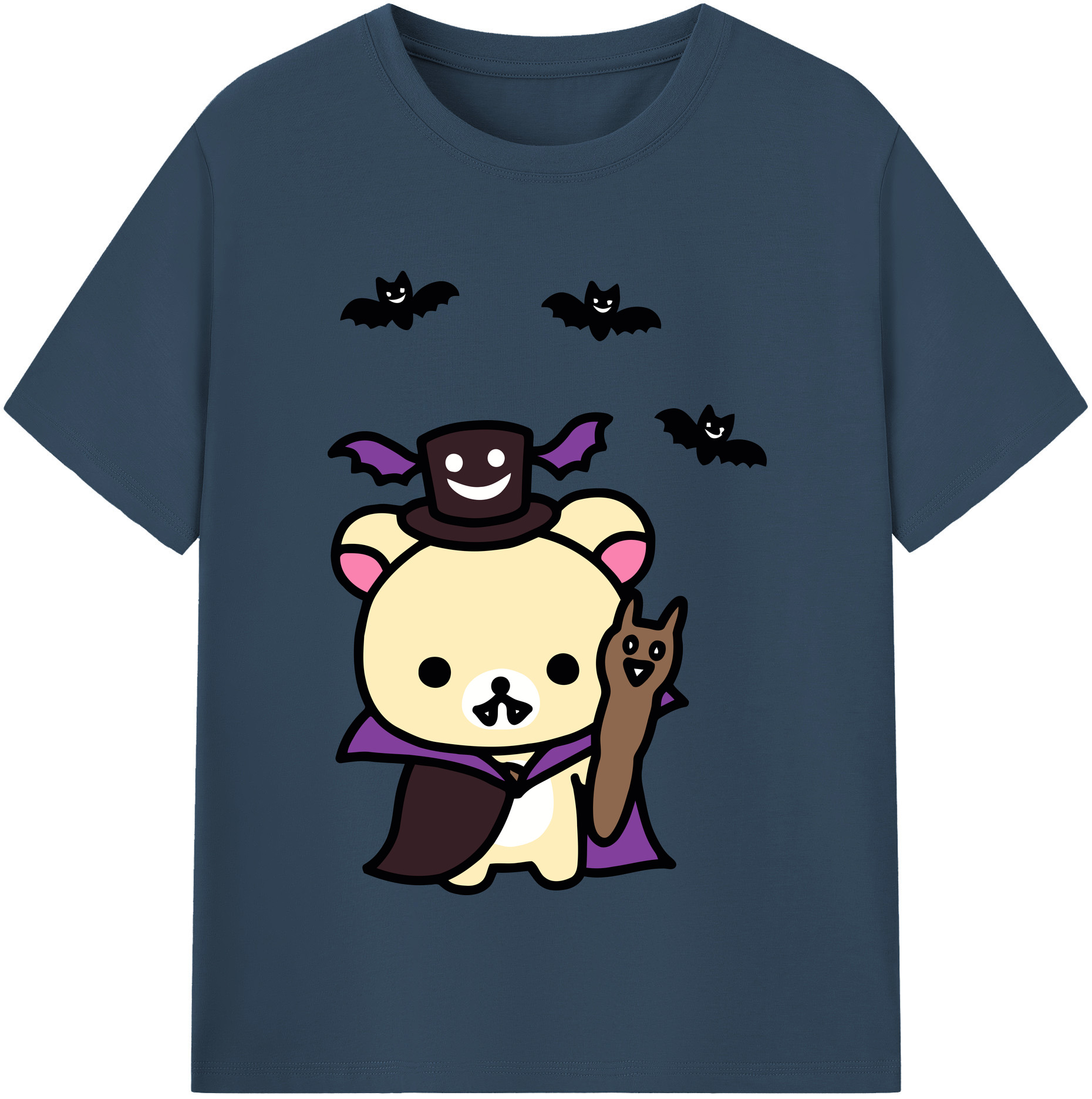 （画像用） リラックマ リラックマ キイロイトリ Rilakkuma Korilakkuma Kiiroitori レディースカジュアルプリントTシャツ（綿100％）