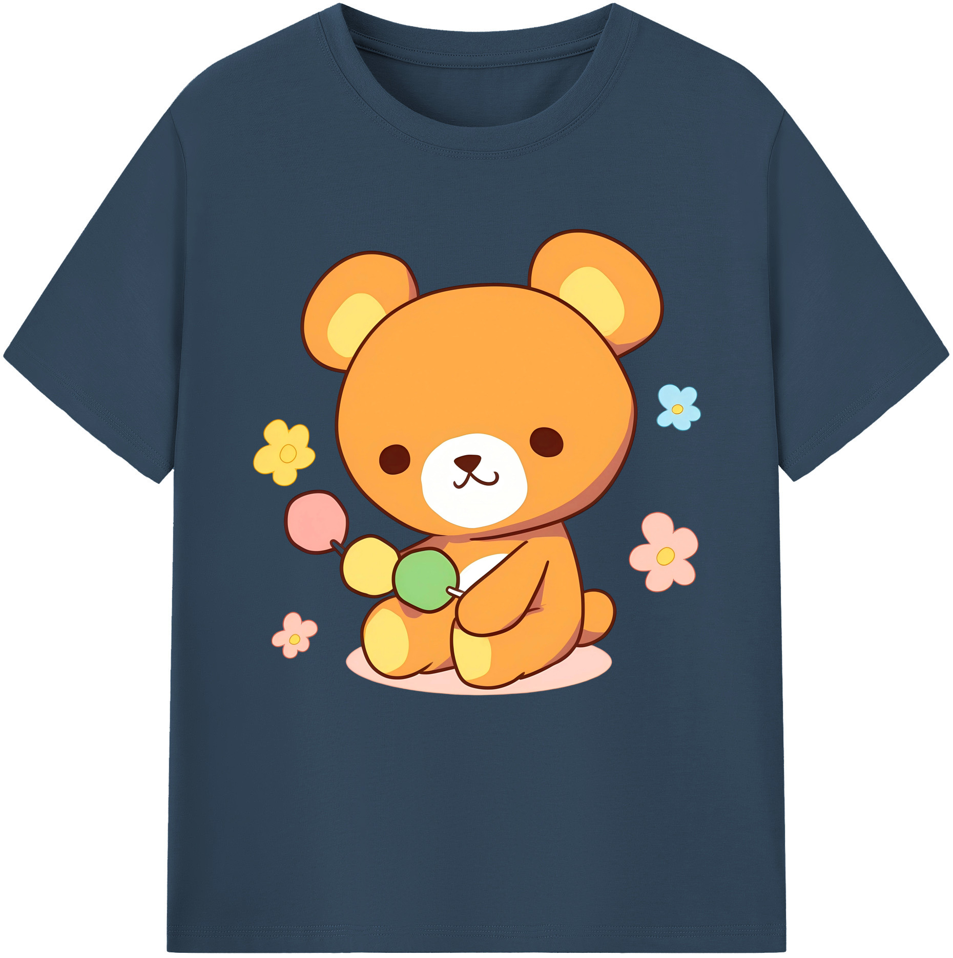 （画像用） リラックマ リラックマ キイロイトリ Rilakkuma Korilakkuma Kiiroitori レディースカジュアルプリントTシャツ（綿100％）