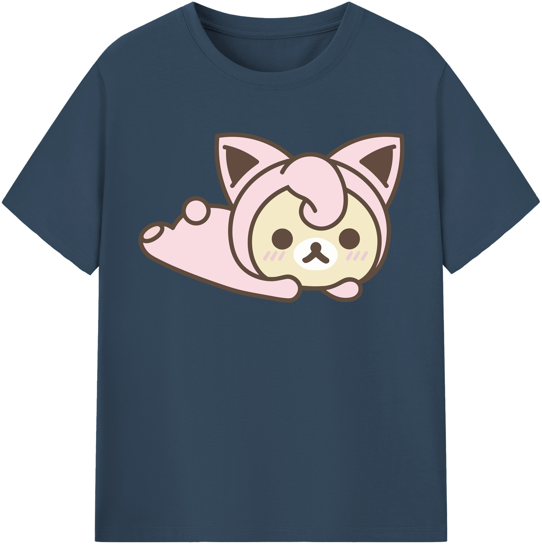 （画像用） リラックマ リラックマ キイロイトリ Rilakkuma Korilakkuma Kiiroitori レディースカジュアルプリントTシャツ（綿100％）