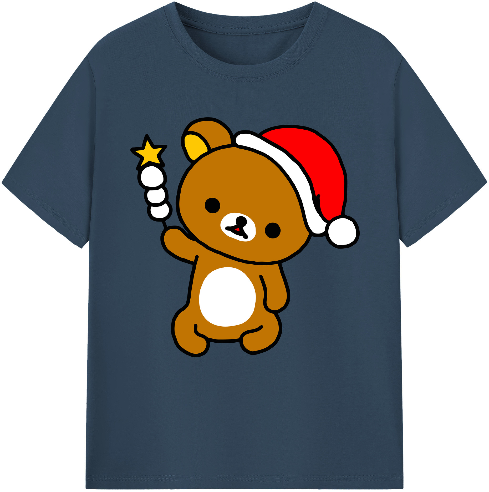 （画像用） リラックマ リラックマ キイロイトリ Rilakkuma Korilakkuma Kiiroitori レディースカジュアルプリントTシャツ（綿100％）