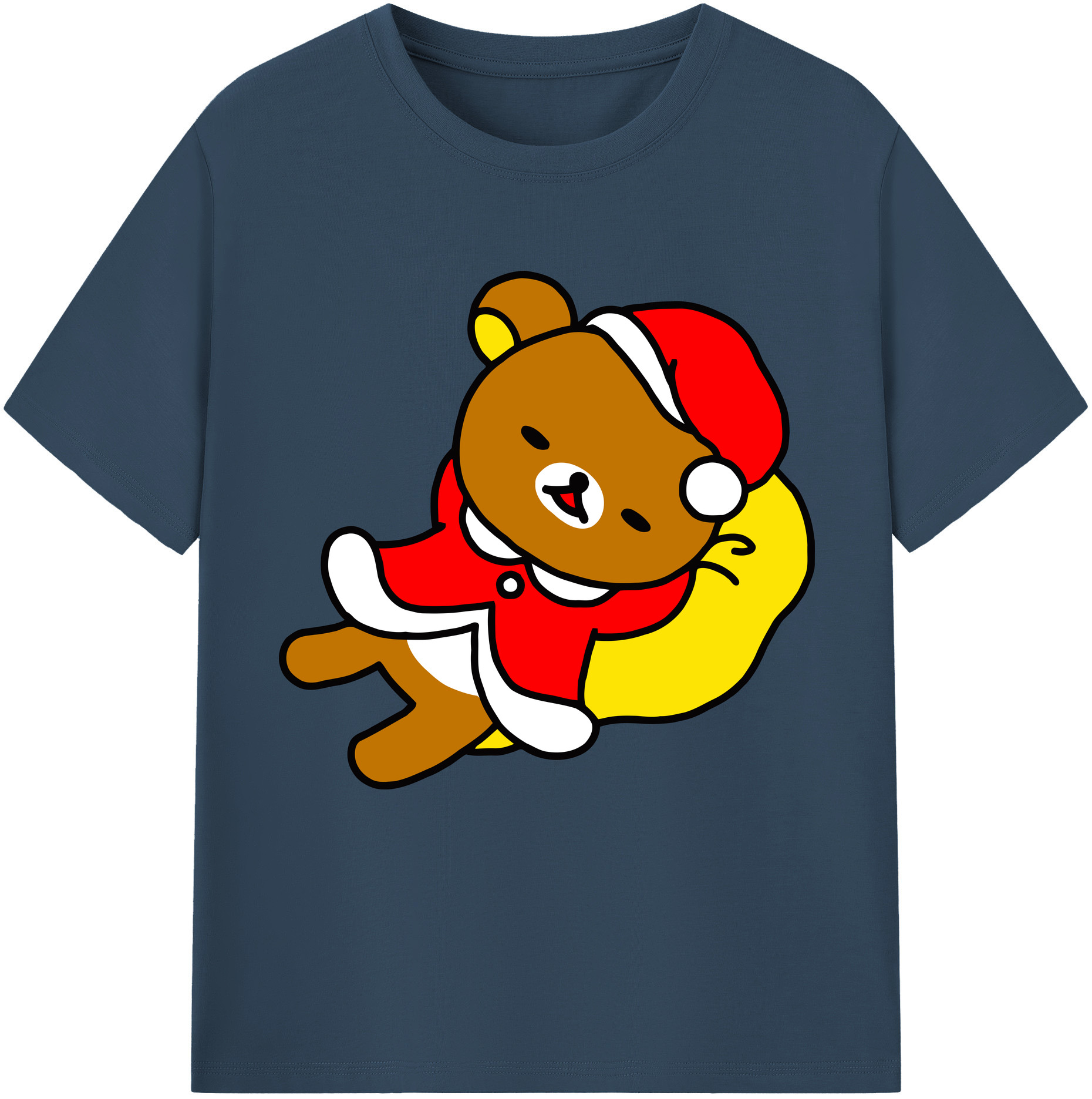 （画像用） リラックマ リラックマ キイロイトリ Rilakkuma Korilakkuma Kiiroitori レディースカジュアルプリントTシャツ（綿100％）