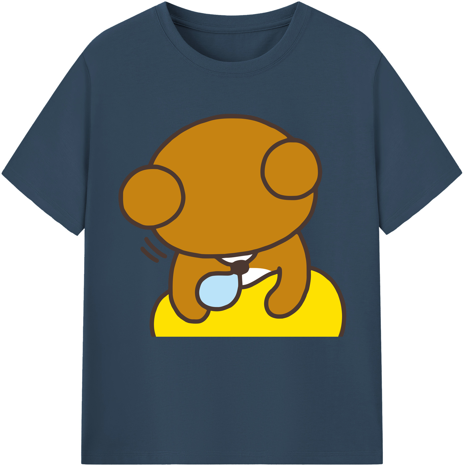 （画像用） リラックマ リラックマ キイロイトリ Rilakkuma Korilakkuma Kiiroitori レディースカジュアルプリントTシャツ（綿100％）