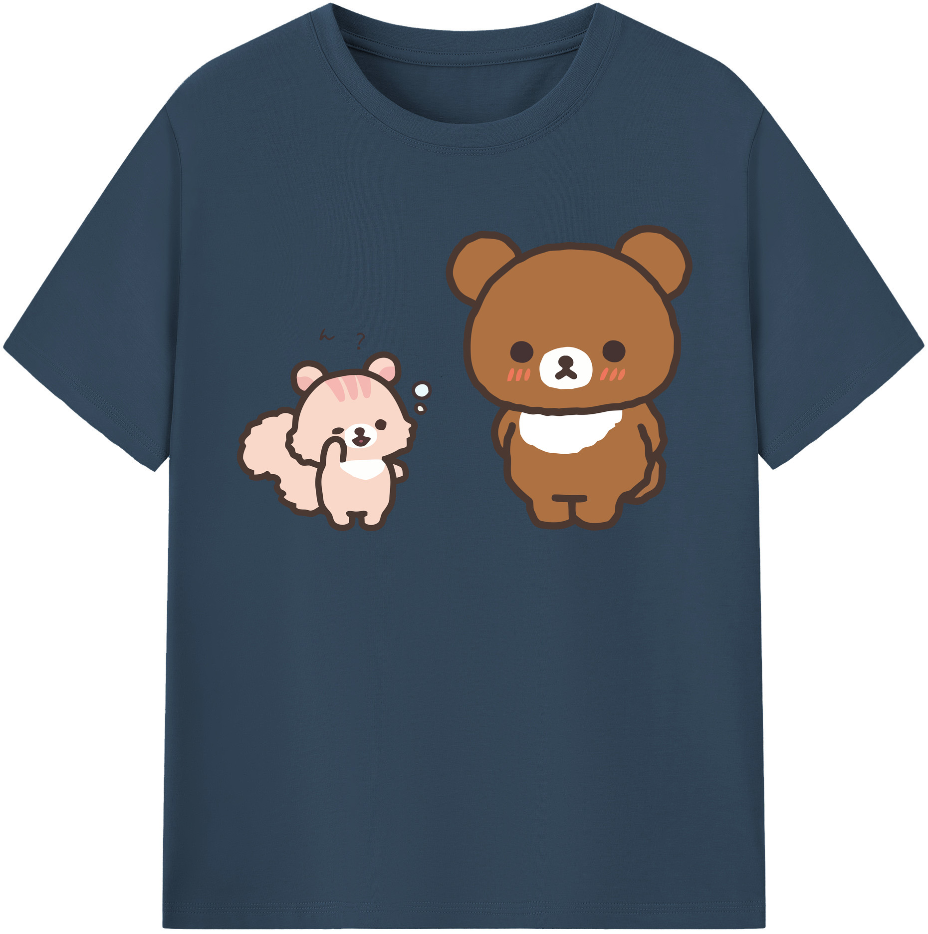 （画像用） リラックマ リラックマ キイロイトリ Rilakkuma Korilakkuma Kiiroitori レディースカジュアルプリントTシャツ（綿100％）