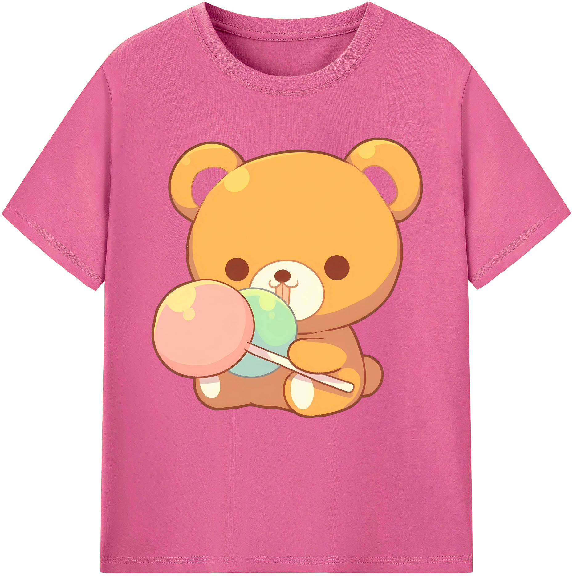 （画像用） リラックマ リラックマ キイロイトリ Rilakkuma Korilakkuma Kiiroitori レディースカジュアルプリントTシャツ（綿100％）