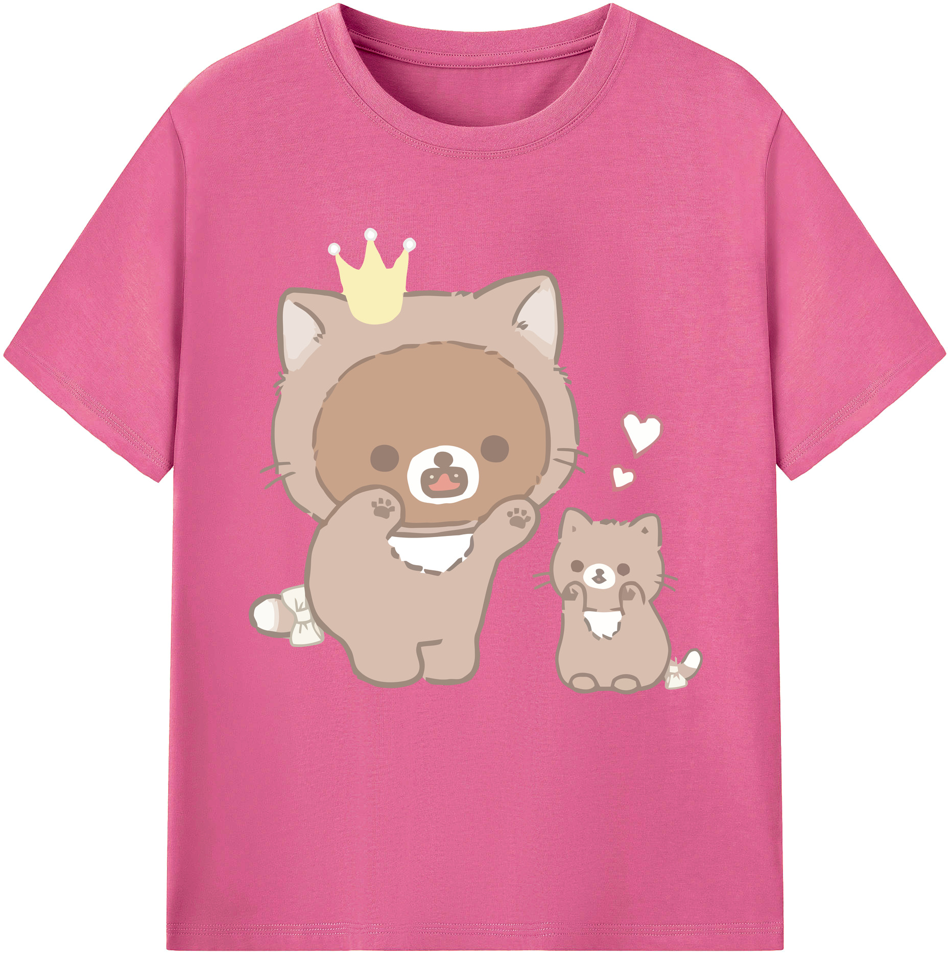 （画像用） リラックマ リラックマ キイロイトリ Rilakkuma Korilakkuma Kiiroitori レディースカジュアルプリントTシャツ（綿100％）