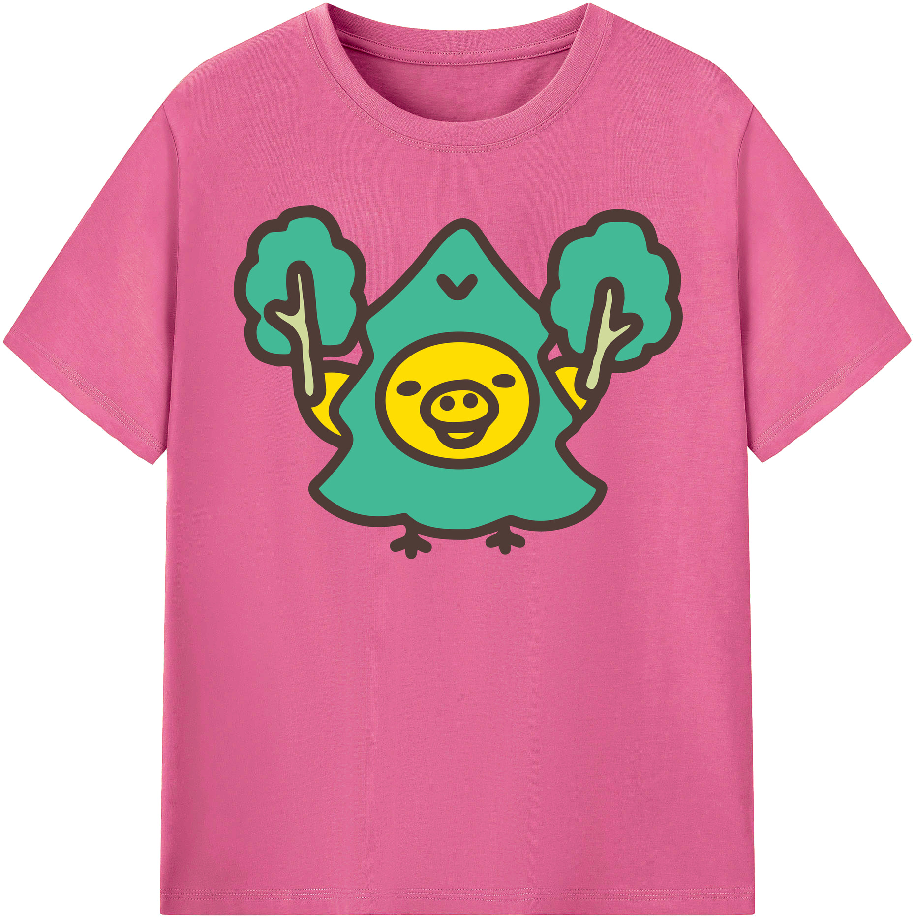 （画像用） リラックマ リラックマ キイロイトリ Rilakkuma Korilakkuma Kiiroitori レディースカジュアルプリントTシャツ（綿100％）