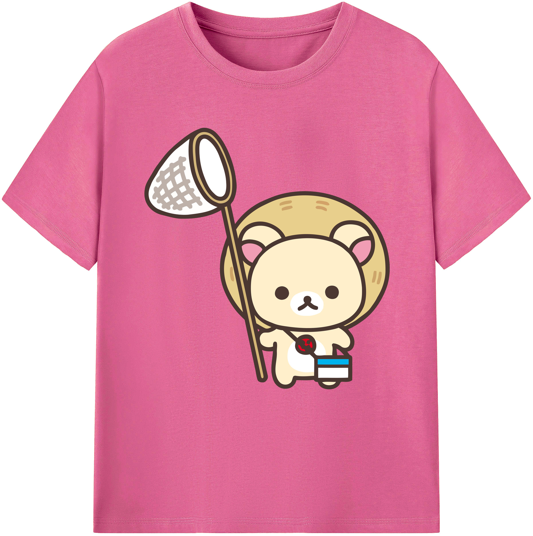 （画像用） リラックマ リラックマ キイロイトリ Rilakkuma Korilakkuma Kiiroitori レディースカジュアルプリントTシャツ（綿100％）