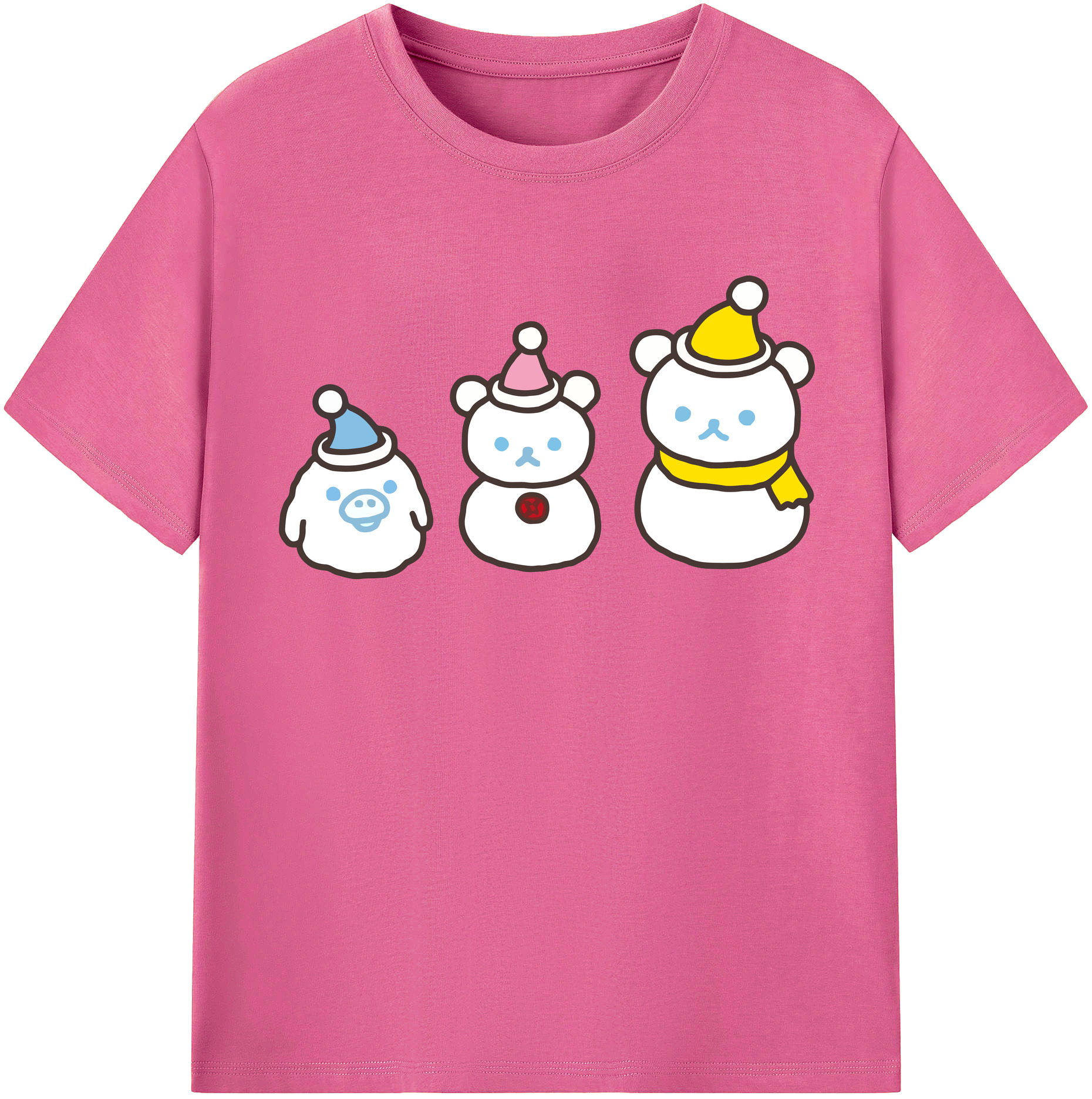 （画像用） リラックマ リラックマ キイロイトリ Rilakkuma Korilakkuma Kiiroitori レディースカジュアルプリントTシャツ（綿100％）