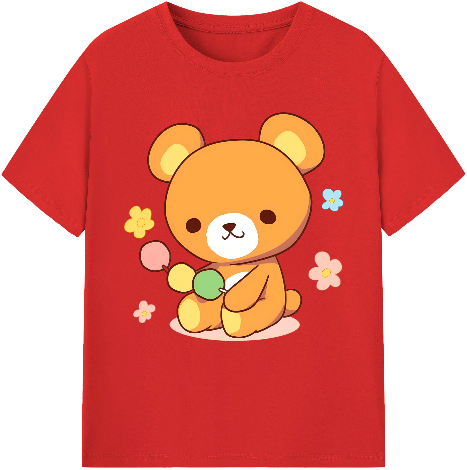 （画像用） リラックマ リラックマ キイロイトリ Rilakkuma Korilakkuma Kiiroitori レディースカジュアルプリントTシャツ（綿100％）