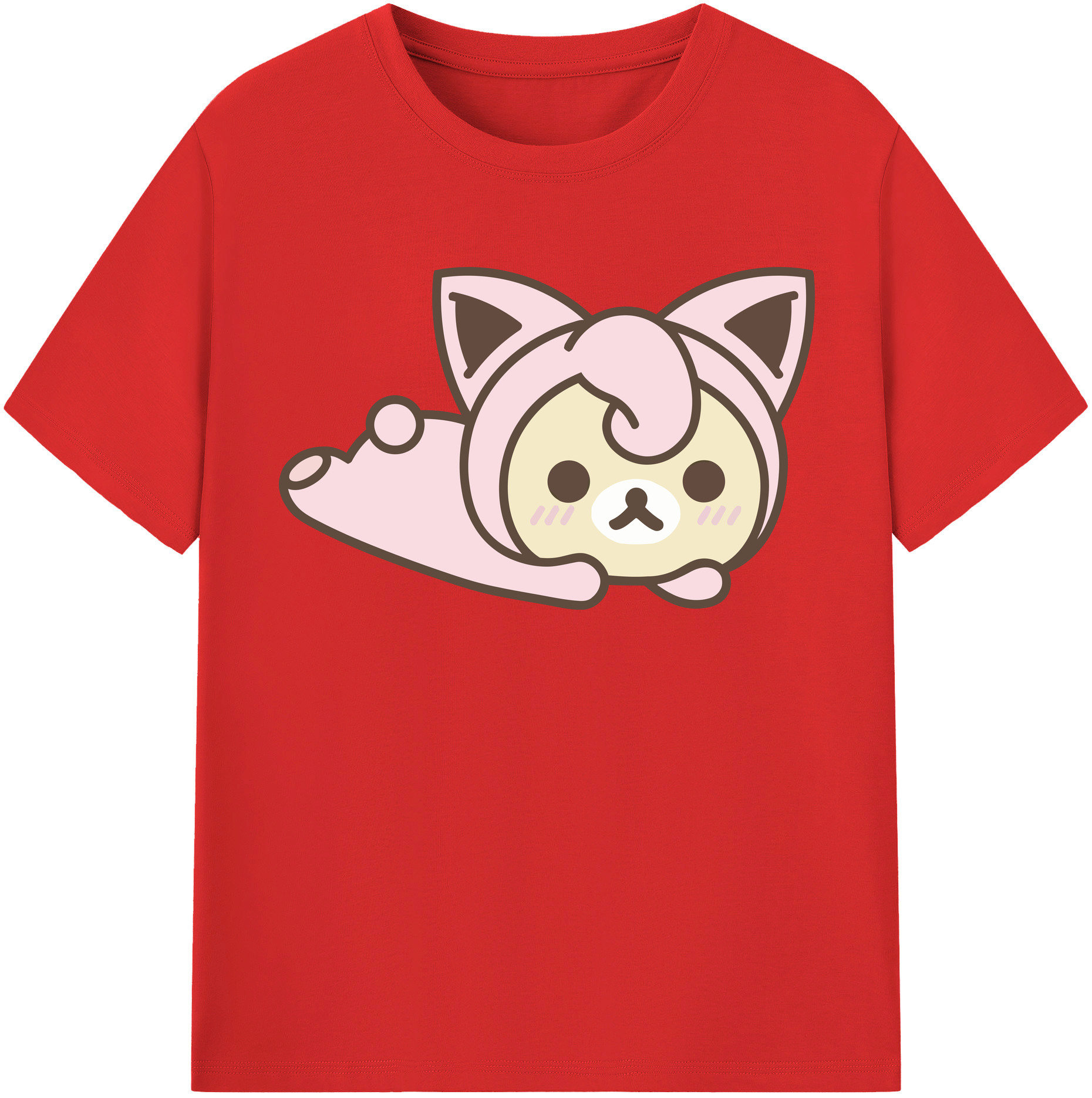 （画像用） リラックマ リラックマ キイロイトリ Rilakkuma Korilakkuma Kiiroitori レディースカジュアルプリントTシャツ（綿100％）