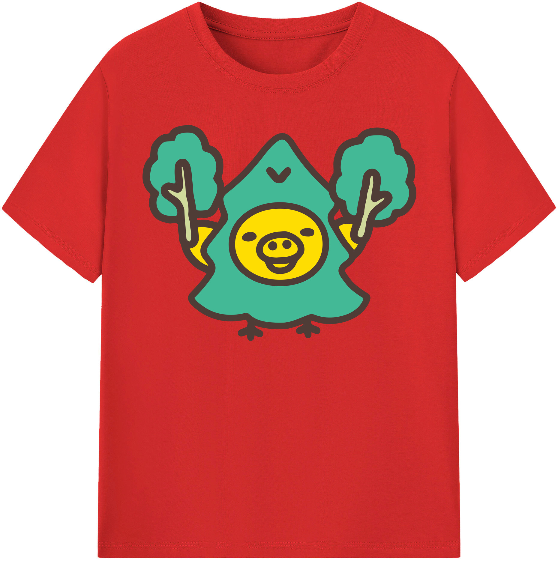 （画像用） リラックマ リラックマ キイロイトリ Rilakkuma Korilakkuma Kiiroitori レディースカジュアルプリントTシャツ（綿100％）