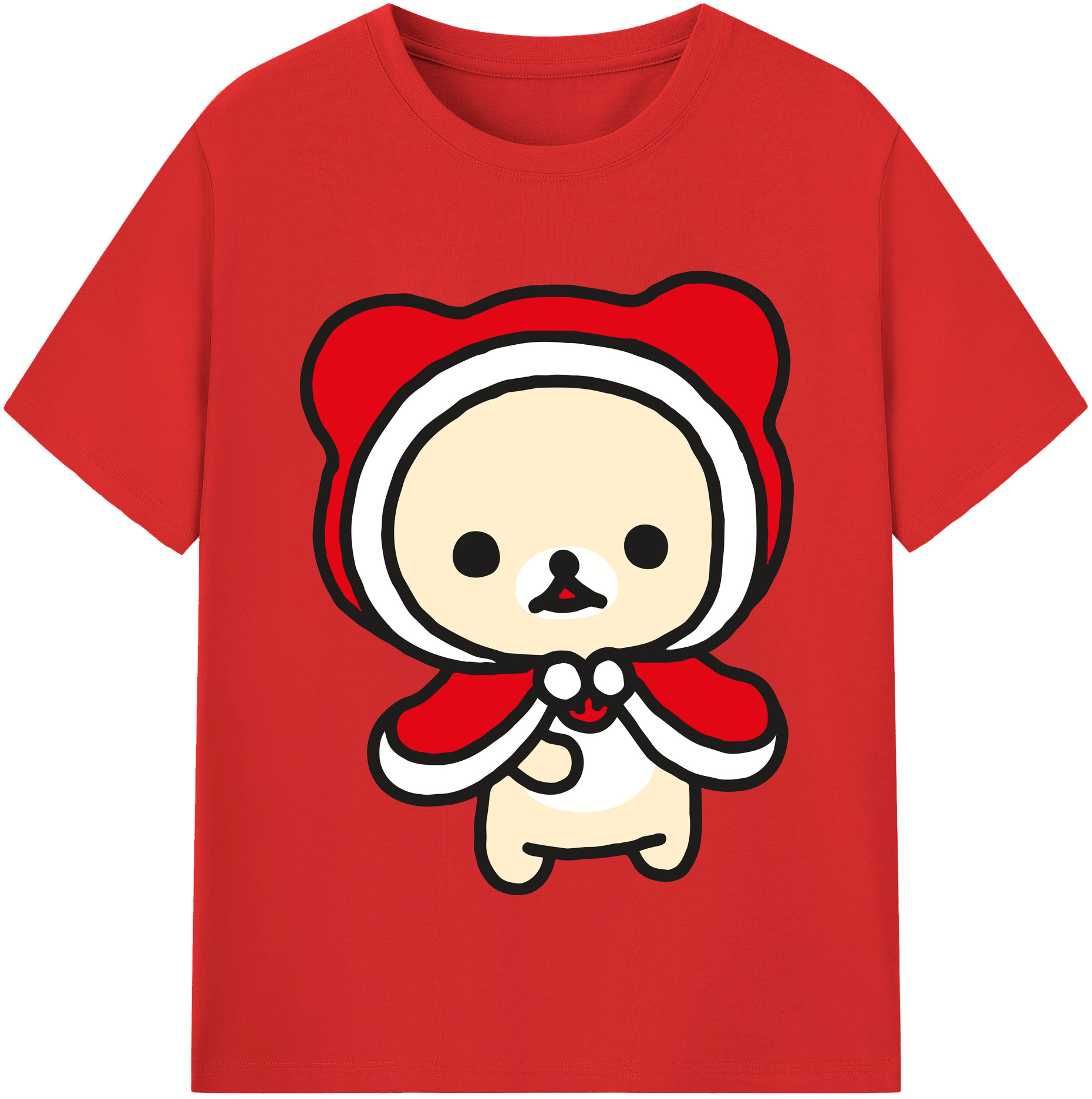 （画像用） リラックマ リラックマ キイロイトリ Rilakkuma Korilakkuma Kiiroitori レディースカジュアルプリントTシャツ（綿100％）