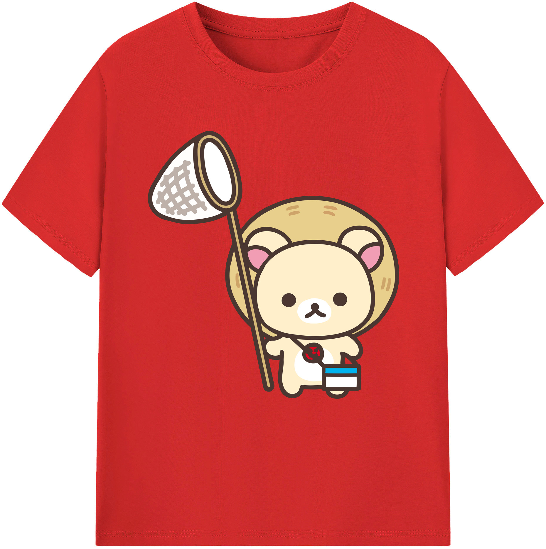 （画像用） リラックマ リラックマ キイロイトリ Rilakkuma Korilakkuma Kiiroitori レディースカジュアルプリントTシャツ（綿100％）