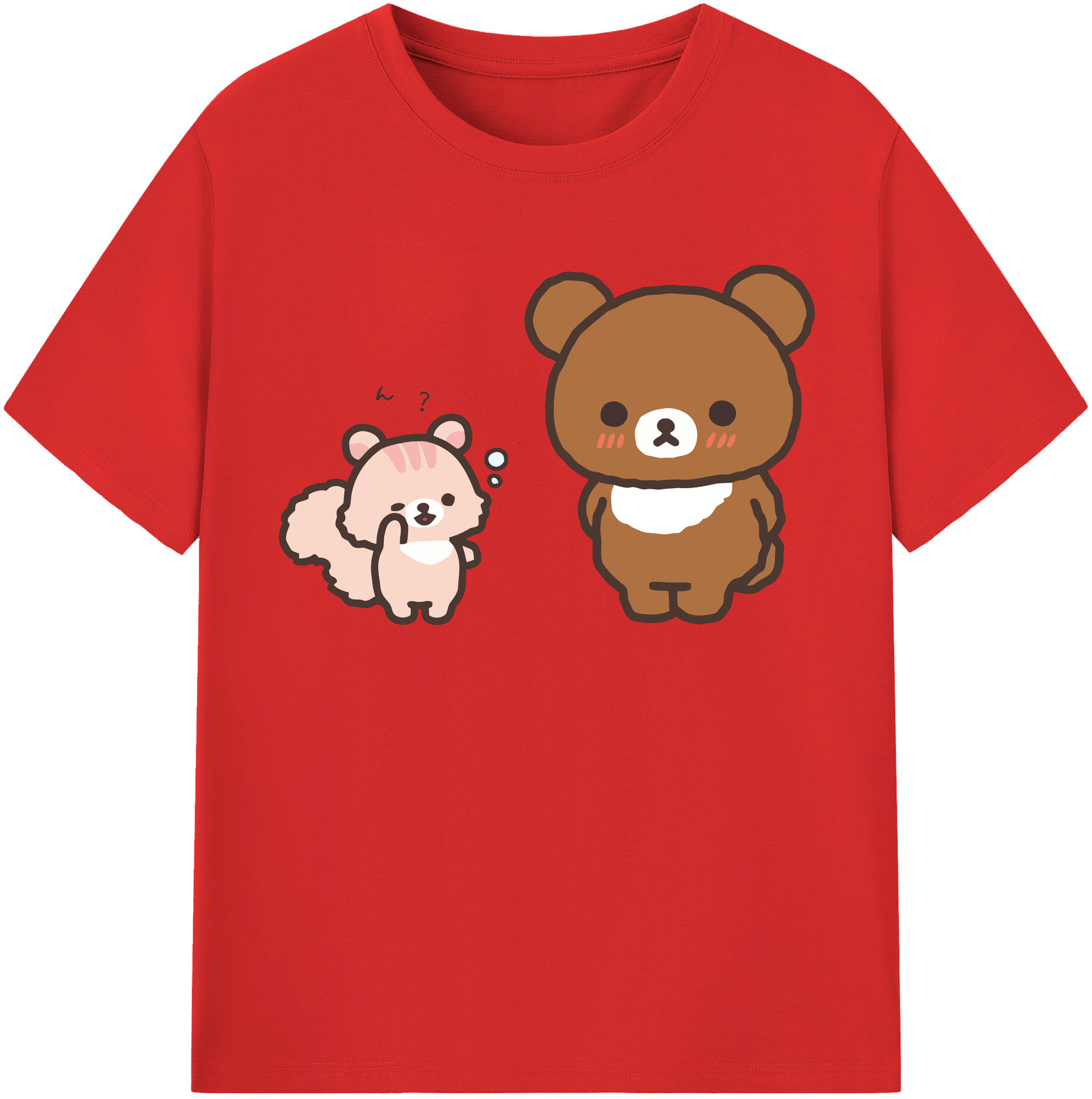 （画像用） リラックマ リラックマ キイロイトリ Rilakkuma Korilakkuma Kiiroitori レディースカジュアルプリントTシャツ（綿100％）