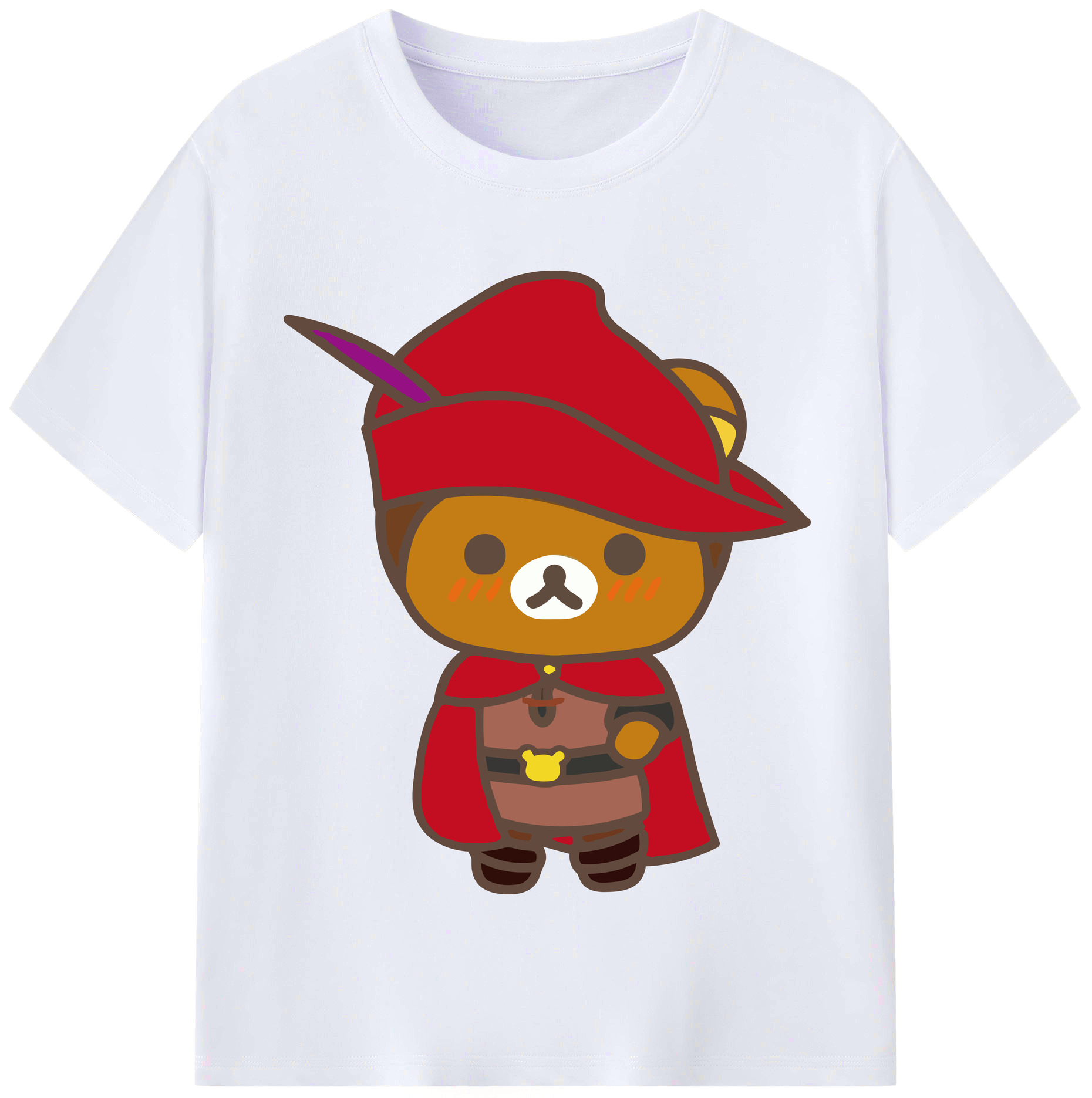 （画像用） リラックマ リラックマ キイロイトリ Rilakkuma Korilakkuma Kiiroitori レディースカジュアルプリントTシャツ（綿100％）