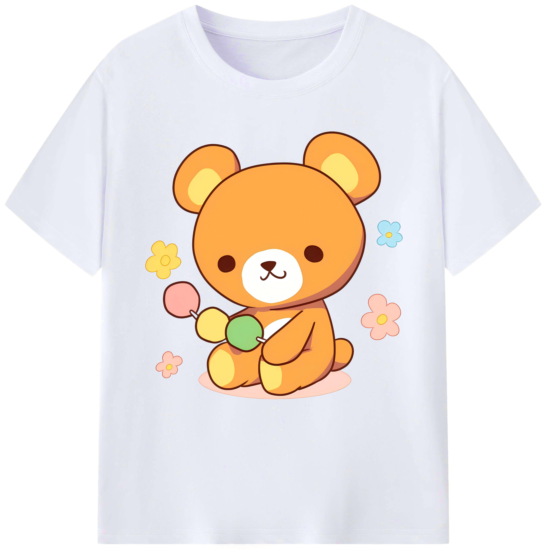 （画像用） リラックマ リラックマ キイロイトリ Rilakkuma Korilakkuma Kiiroitori レディースカジュアルプリントTシャツ（綿100％）