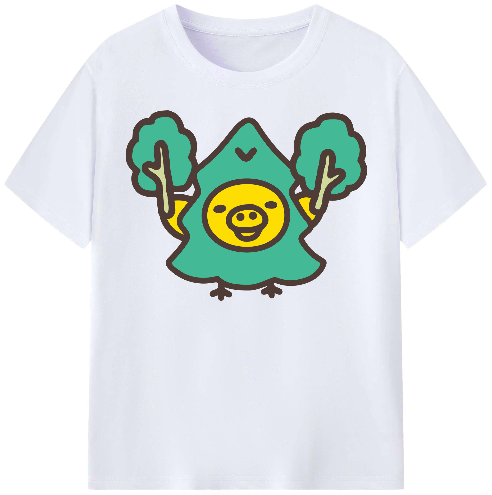 （画像用） リラックマ リラックマ キイロイトリ Rilakkuma Korilakkuma Kiiroitori レディースカジュアルプリントTシャツ（綿100％）