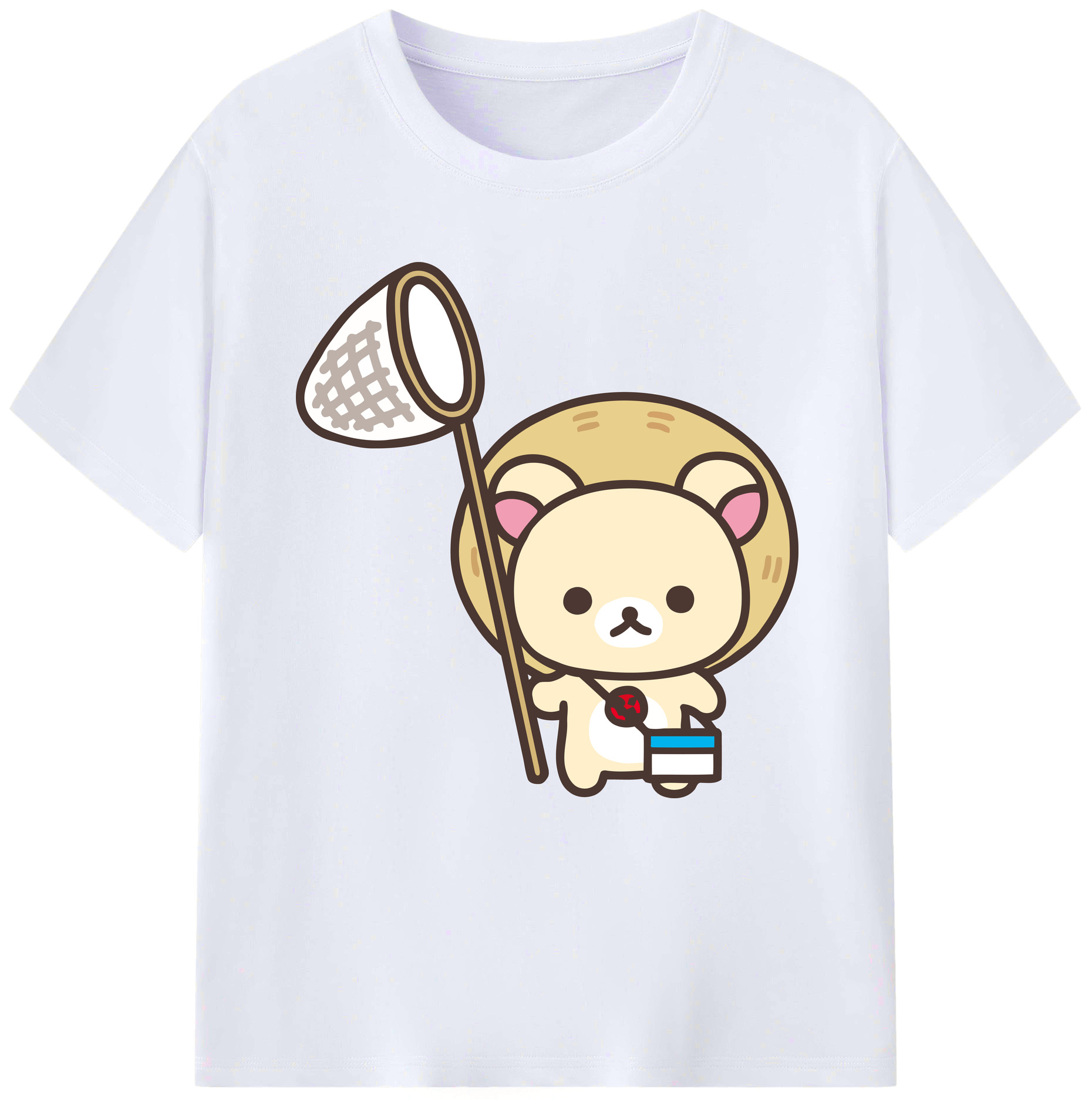 （画像用） リラックマ リラックマ キイロイトリ Rilakkuma Korilakkuma Kiiroitori レディースカジュアルプリントTシャツ（綿100％）