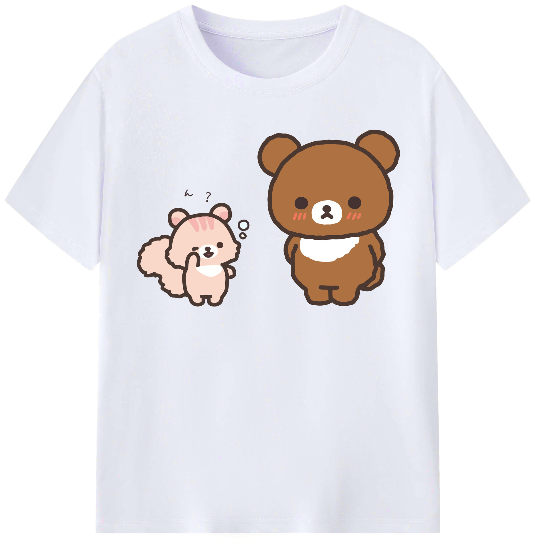（画像用） リラックマ リラックマ キイロイトリ Rilakkuma Korilakkuma Kiiroitori レディースカジュアルプリントTシャツ（綿100％）