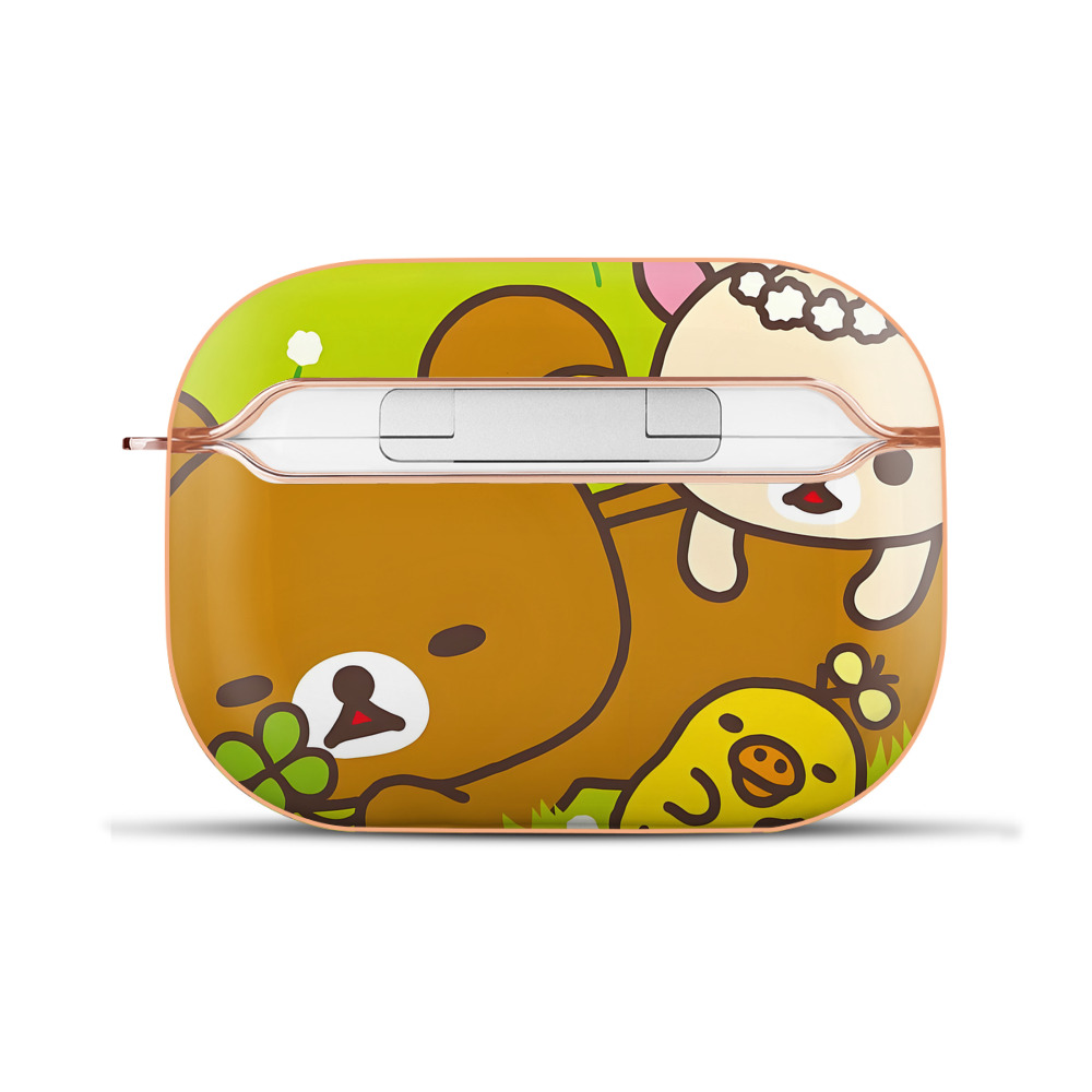 （画像用） リラックマ リラックマ キイロイトリ Rilakkuma Korilakkuma Kiiroitori 【AirPods Pro用】ハードシェル保護ケース｜耐衝撃・防指紋・カラビナ付き商品仕様