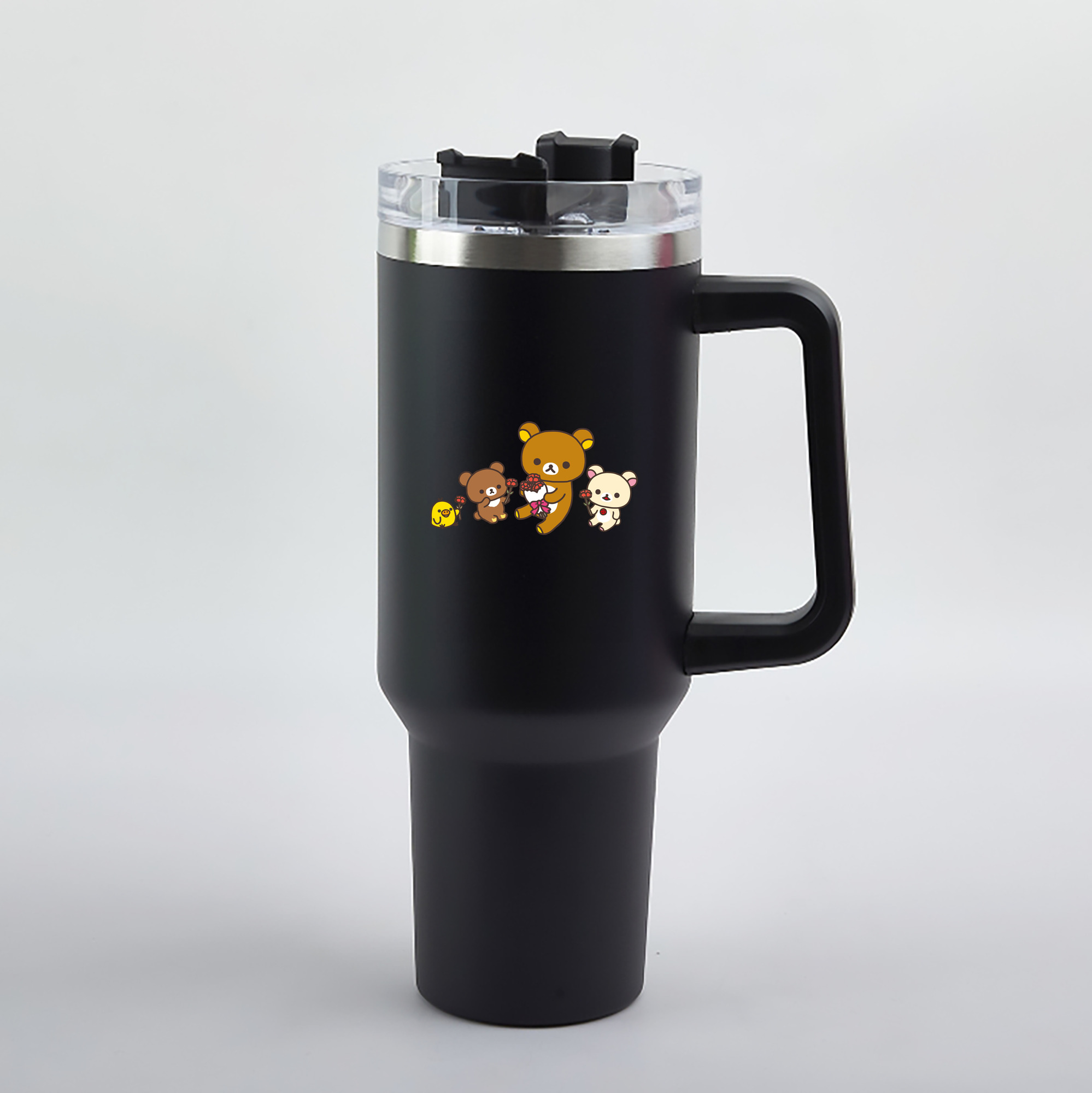 （画像用） リラックマ リラックマ キイロイトリ Rilakkuma Korilakkuma Kiiroitori 1200mL車用タンブラー（カラープリント）