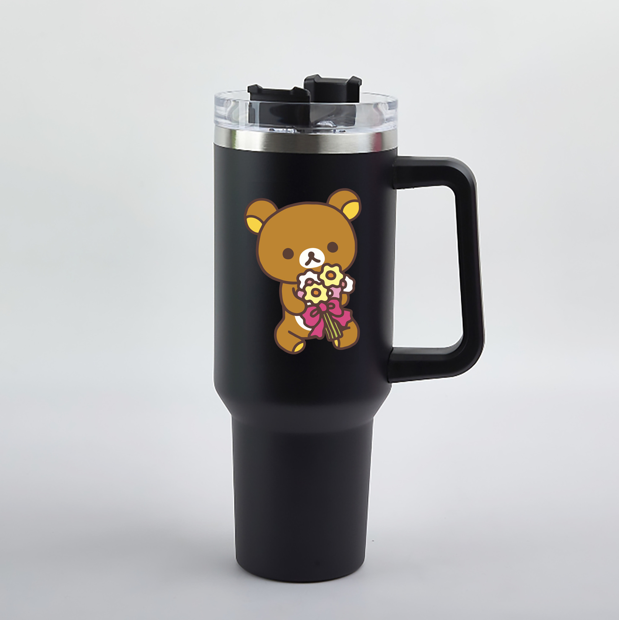 （画像用） リラックマ リラックマ キイロイトリ Rilakkuma Korilakkuma Kiiroitori 1200mL車用タンブラー（カラープリント）