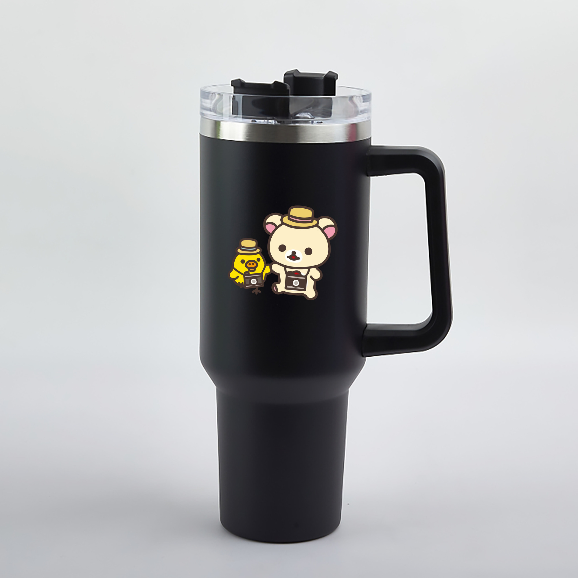 （画像用） リラックマ リラックマ キイロイトリ Rilakkuma Korilakkuma Kiiroitori 1200mL車用タンブラー（カラープリント）
