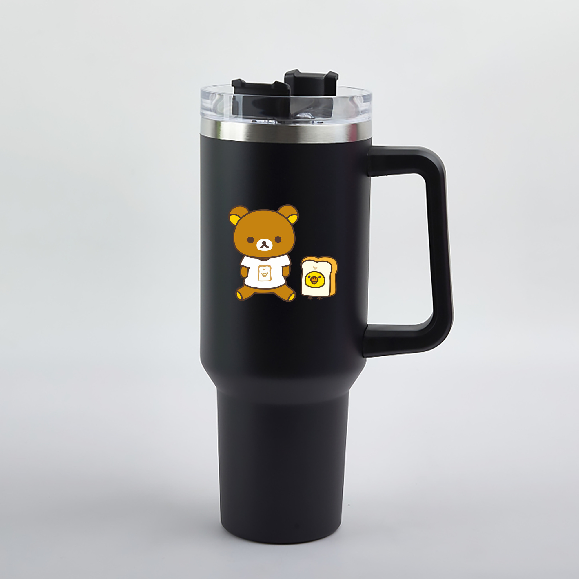 （画像用） リラックマ リラックマ キイロイトリ Rilakkuma Korilakkuma Kiiroitori 1200mL車用タンブラー（カラープリント）