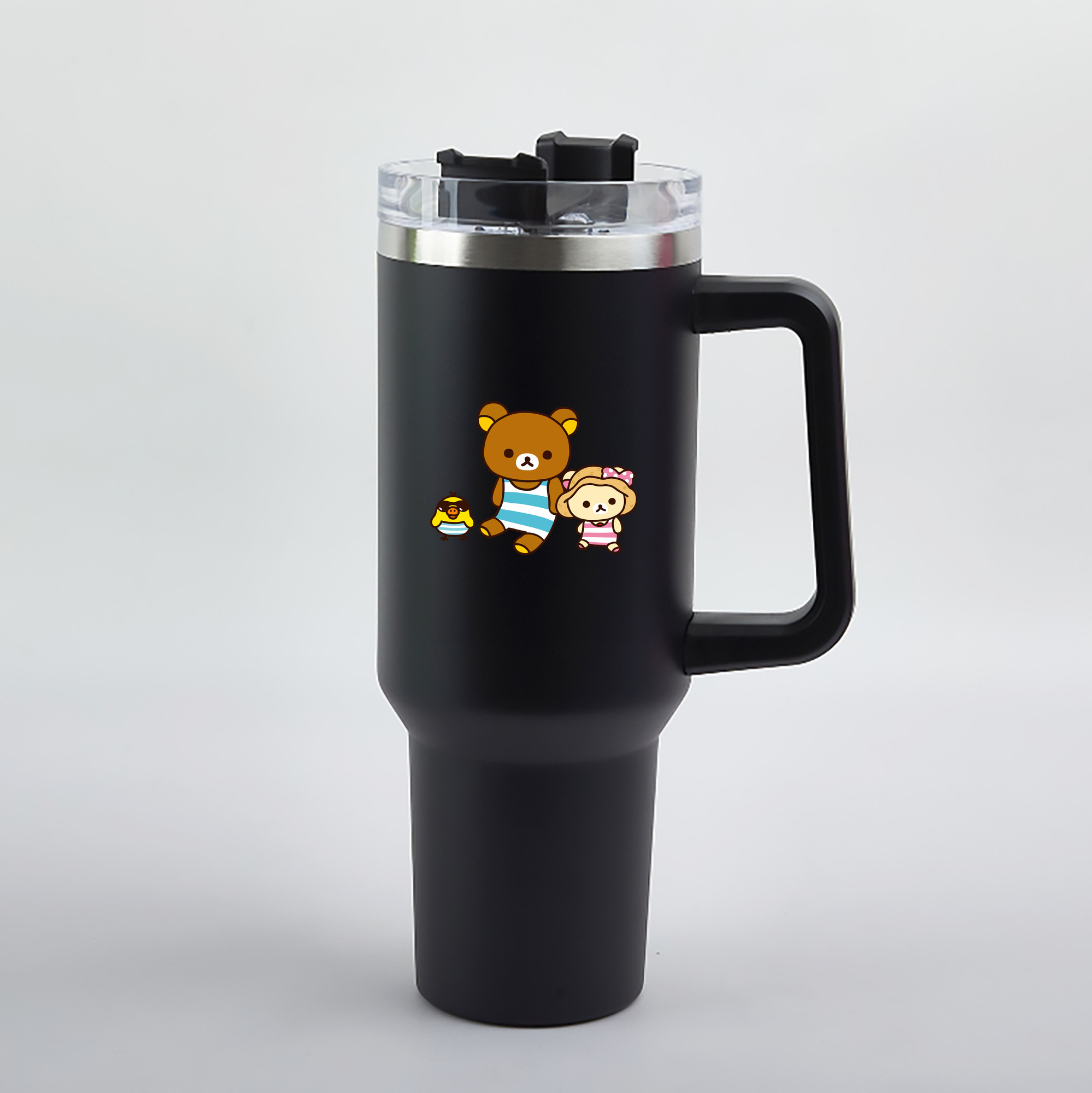 （画像用） リラックマ リラックマ キイロイトリ Rilakkuma Korilakkuma Kiiroitori 1200mL車用タンブラー（カラープリント）