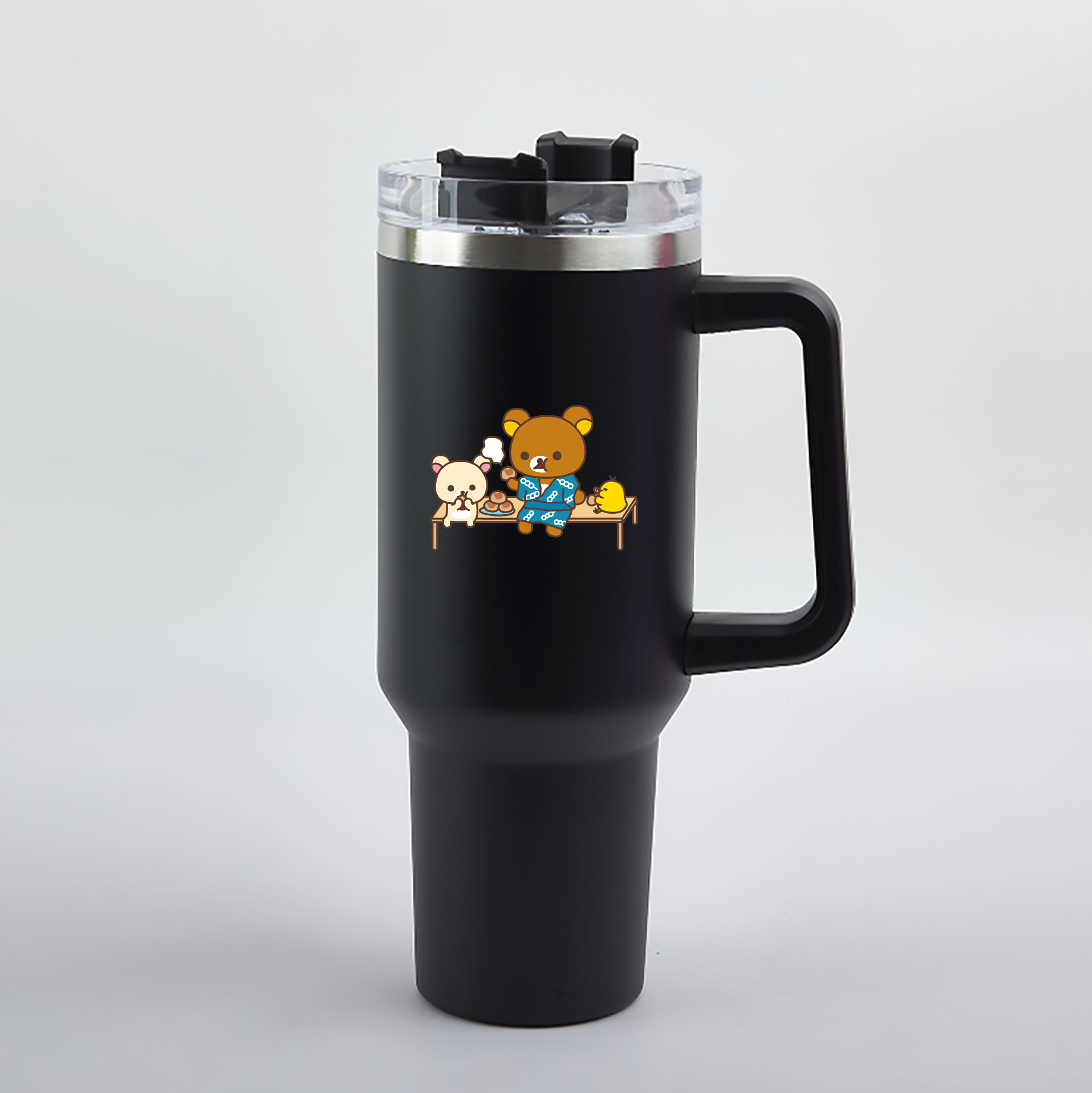 （画像用） リラックマ リラックマ キイロイトリ Rilakkuma Korilakkuma Kiiroitori 1200mL車用タンブラー（カラープリント）