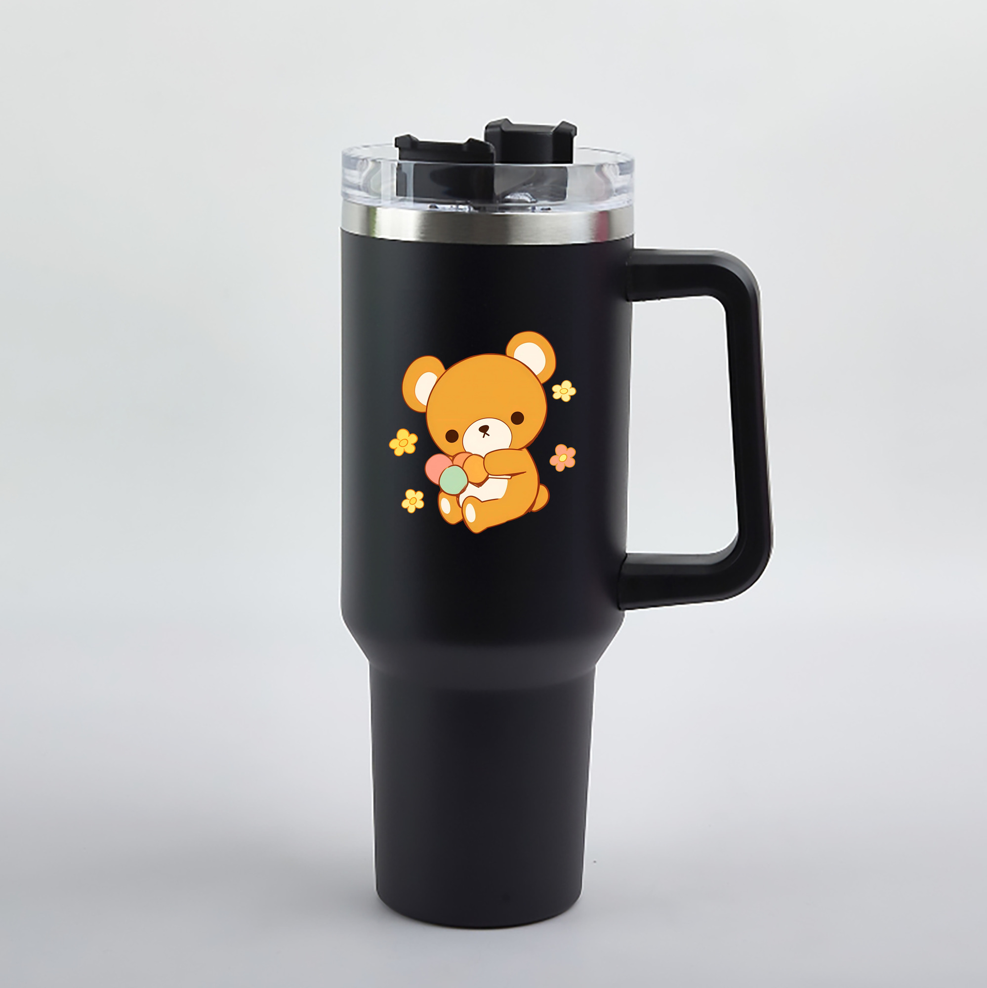 （画像用） リラックマ リラックマ キイロイトリ Rilakkuma Korilakkuma Kiiroitori 1200mL車用タンブラー（カラープリント）