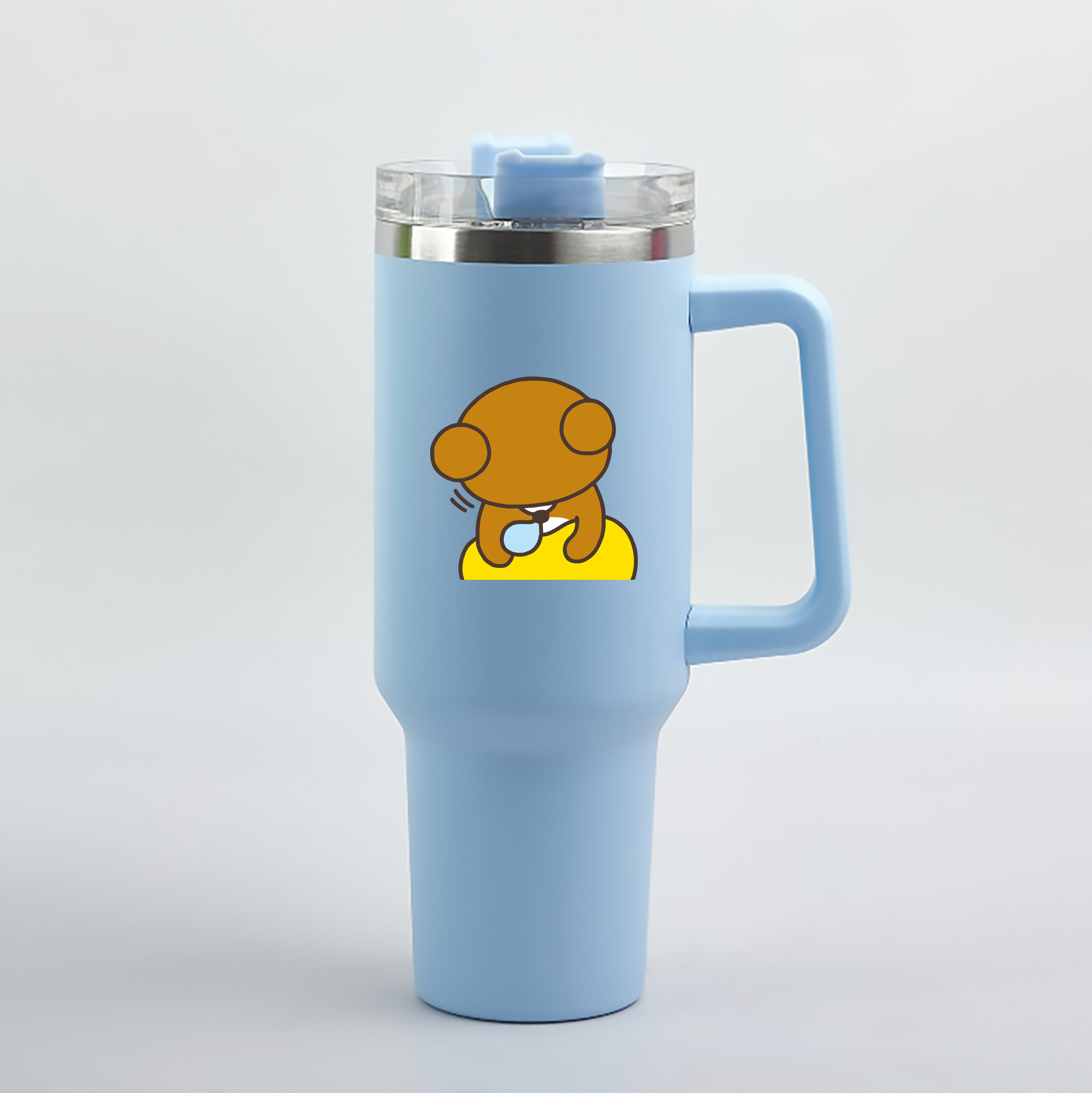 （画像用） リラックマ リラックマ キイロイトリ Rilakkuma Korilakkuma Kiiroitori 1200mL車用タンブラー（カラープリント）