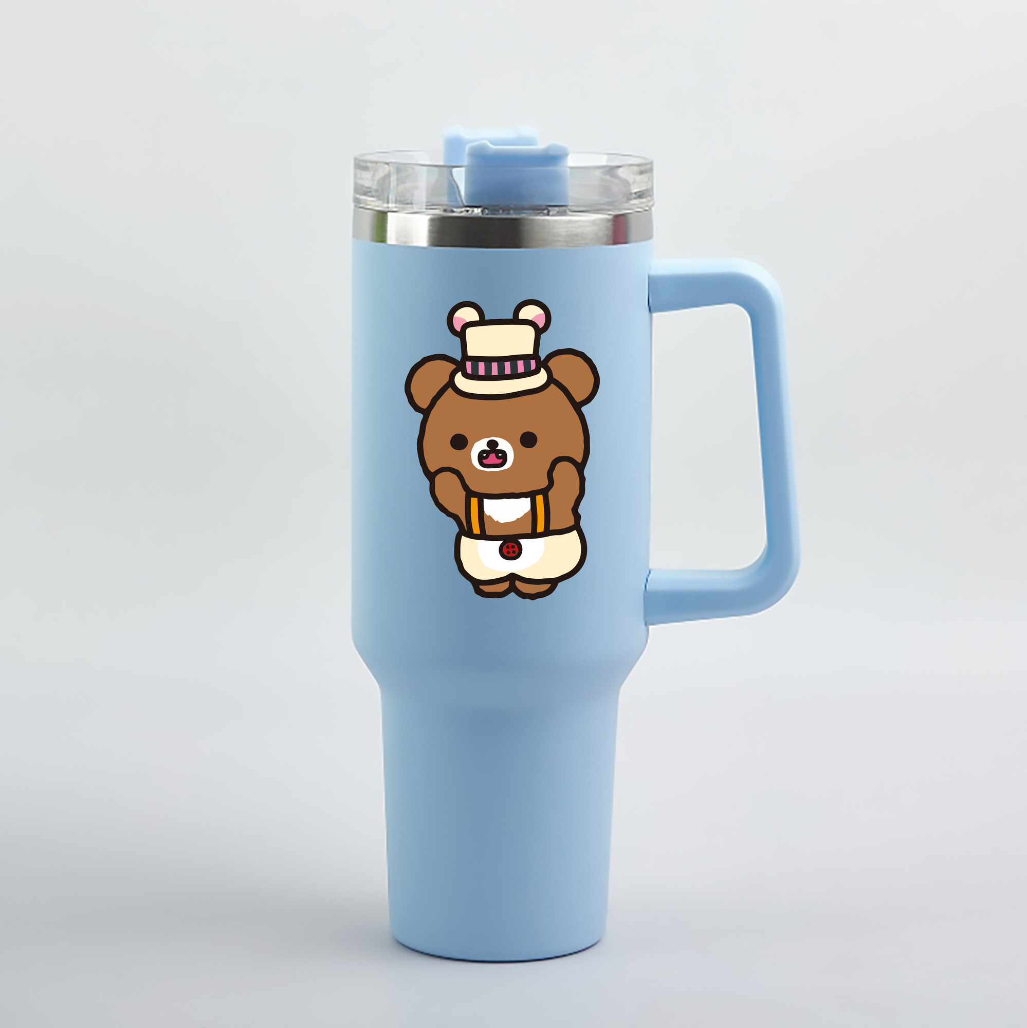 （画像用） リラックマ リラックマ キイロイトリ Rilakkuma Korilakkuma Kiiroitori 1200mL車用タンブラー（カラープリント）