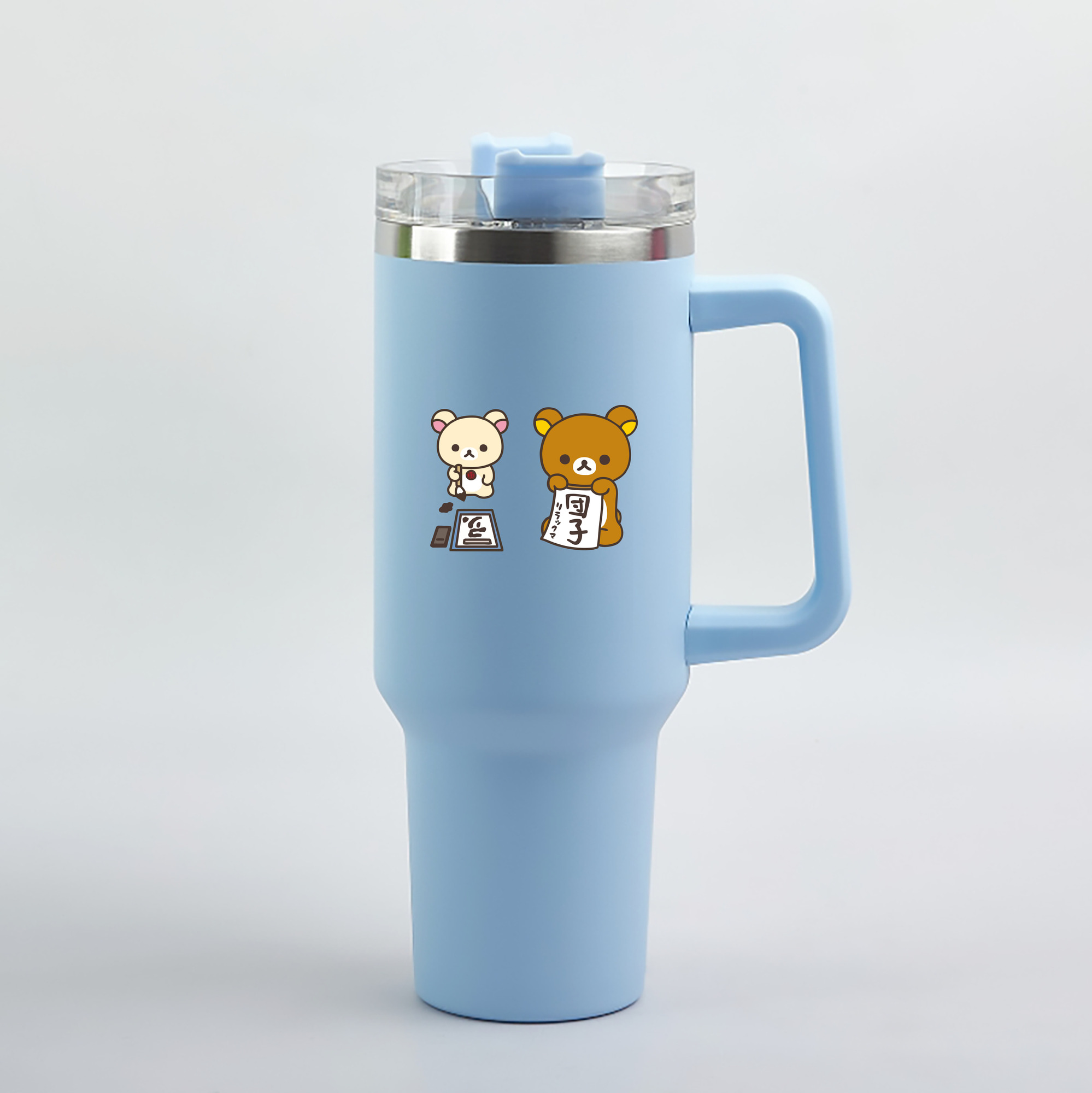 （画像用） リラックマ リラックマ キイロイトリ Rilakkuma Korilakkuma Kiiroitori 1200mL車用タンブラー（カラープリント）