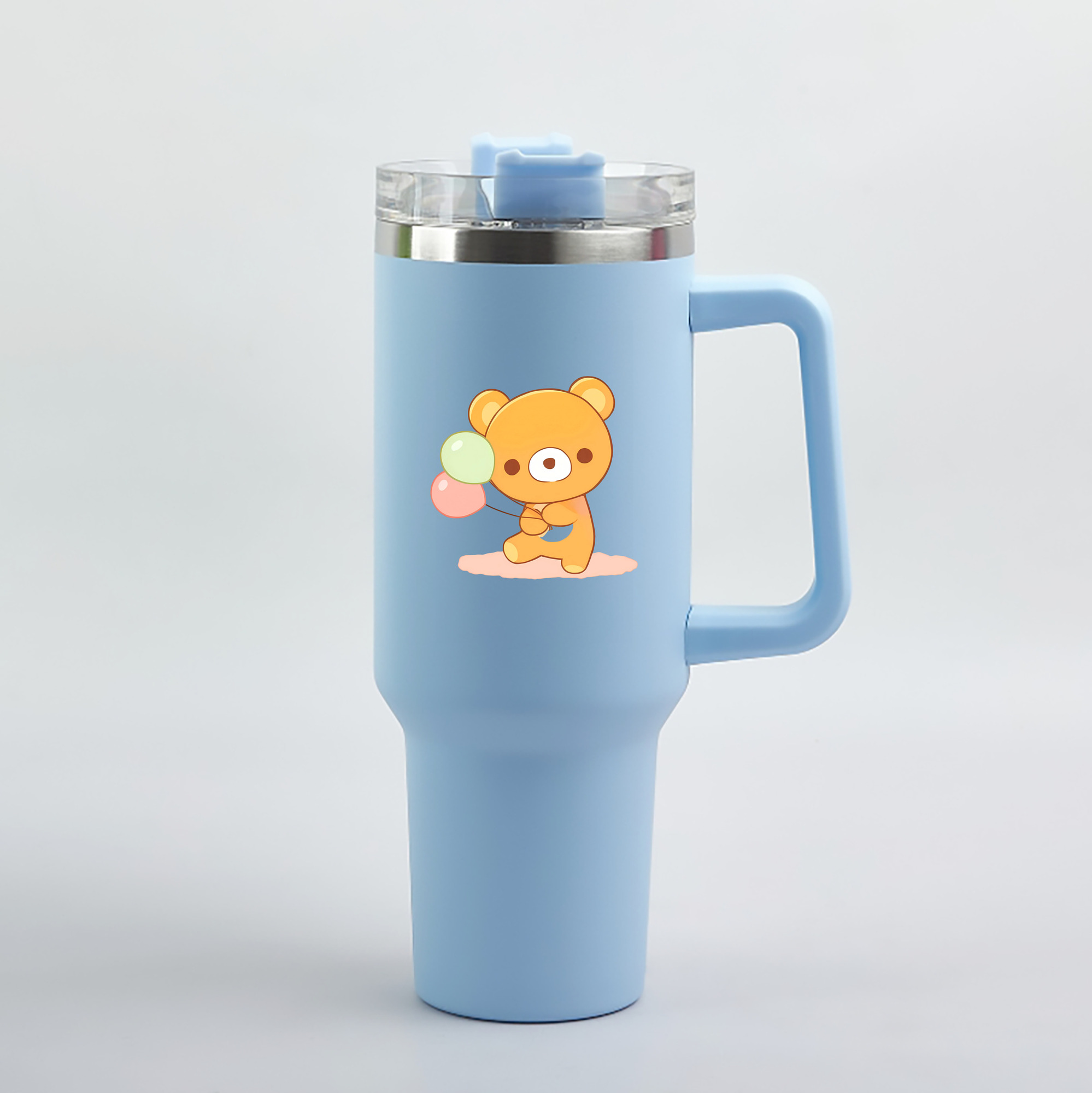 （画像用） リラックマ リラックマ キイロイトリ Rilakkuma Korilakkuma Kiiroitori 1200mL車用タンブラー（カラープリント）