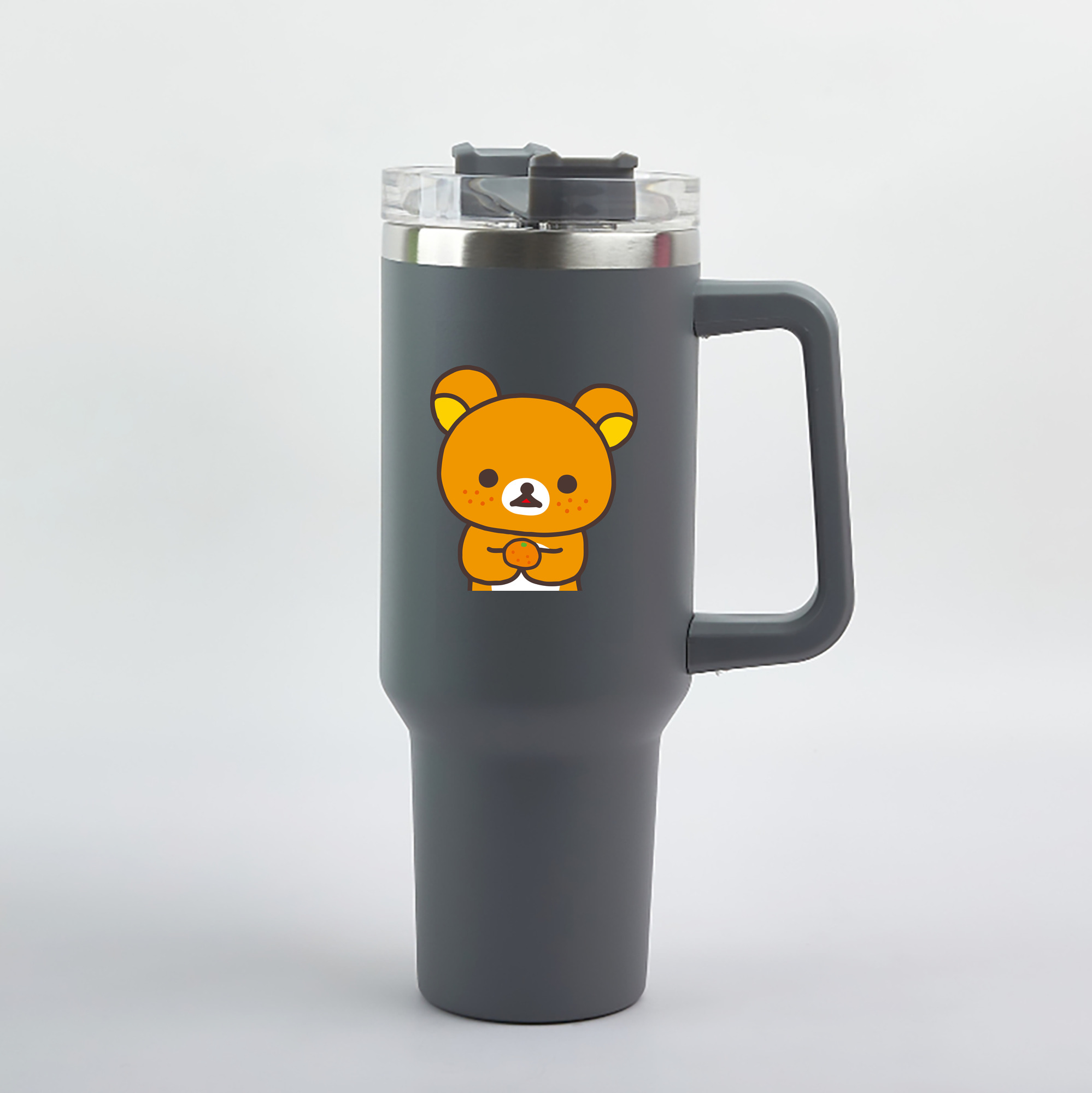 （画像用） リラックマ リラックマ キイロイトリ Rilakkuma Korilakkuma Kiiroitori 1200mL車用タンブラー（カラープリント）