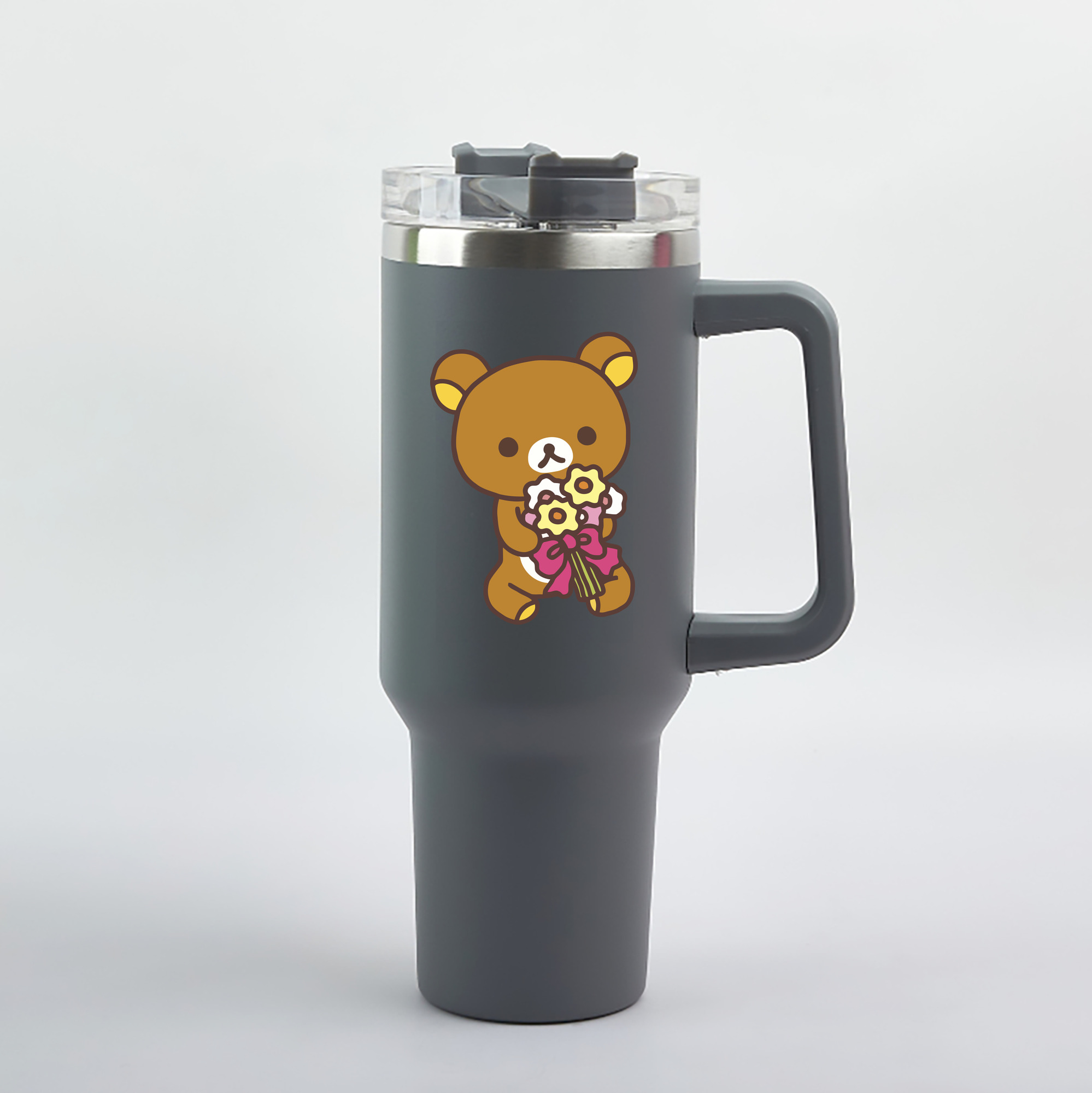 （画像用） リラックマ リラックマ キイロイトリ Rilakkuma Korilakkuma Kiiroitori 1200mL車用タンブラー（カラープリント）