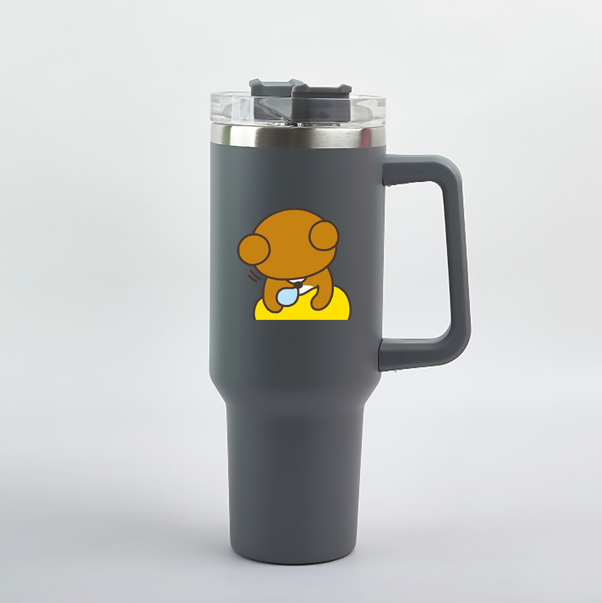 （画像用） リラックマ リラックマ キイロイトリ Rilakkuma Korilakkuma Kiiroitori 1200mL車用タンブラー（カラープリント）