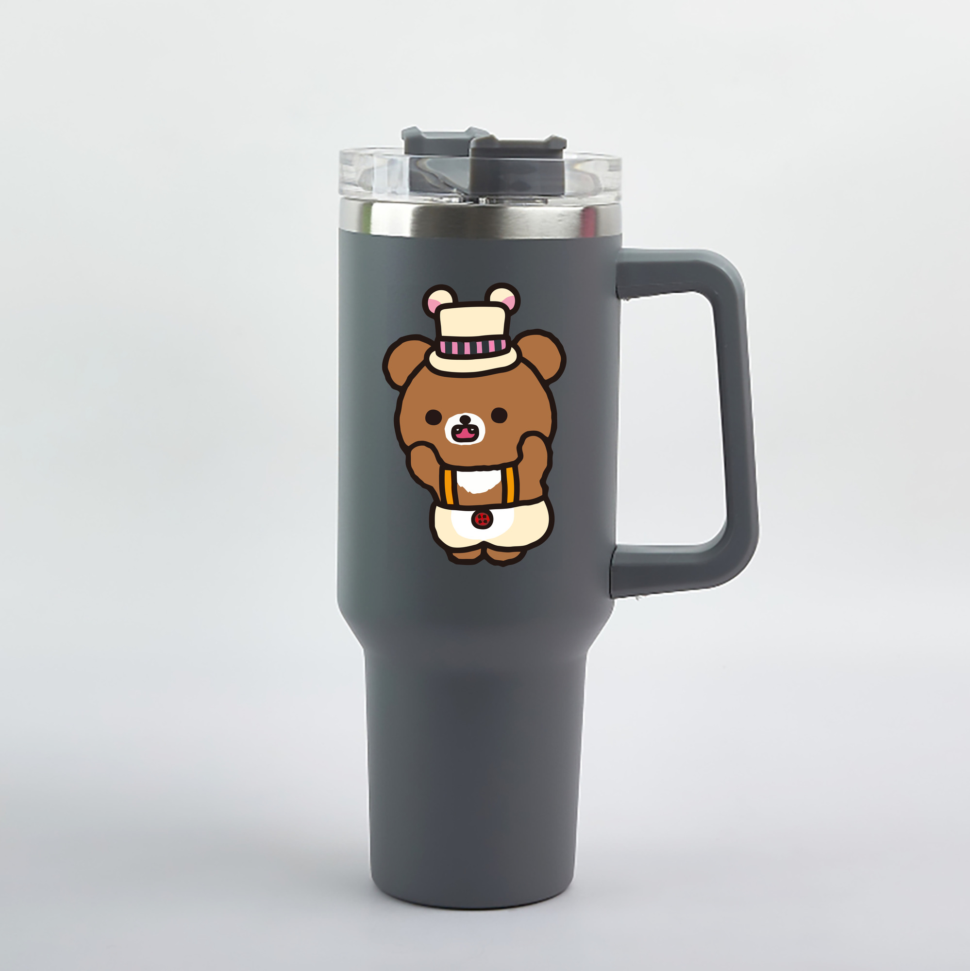（画像用） リラックマ リラックマ キイロイトリ Rilakkuma Korilakkuma Kiiroitori 1200mL車用タンブラー（カラープリント）