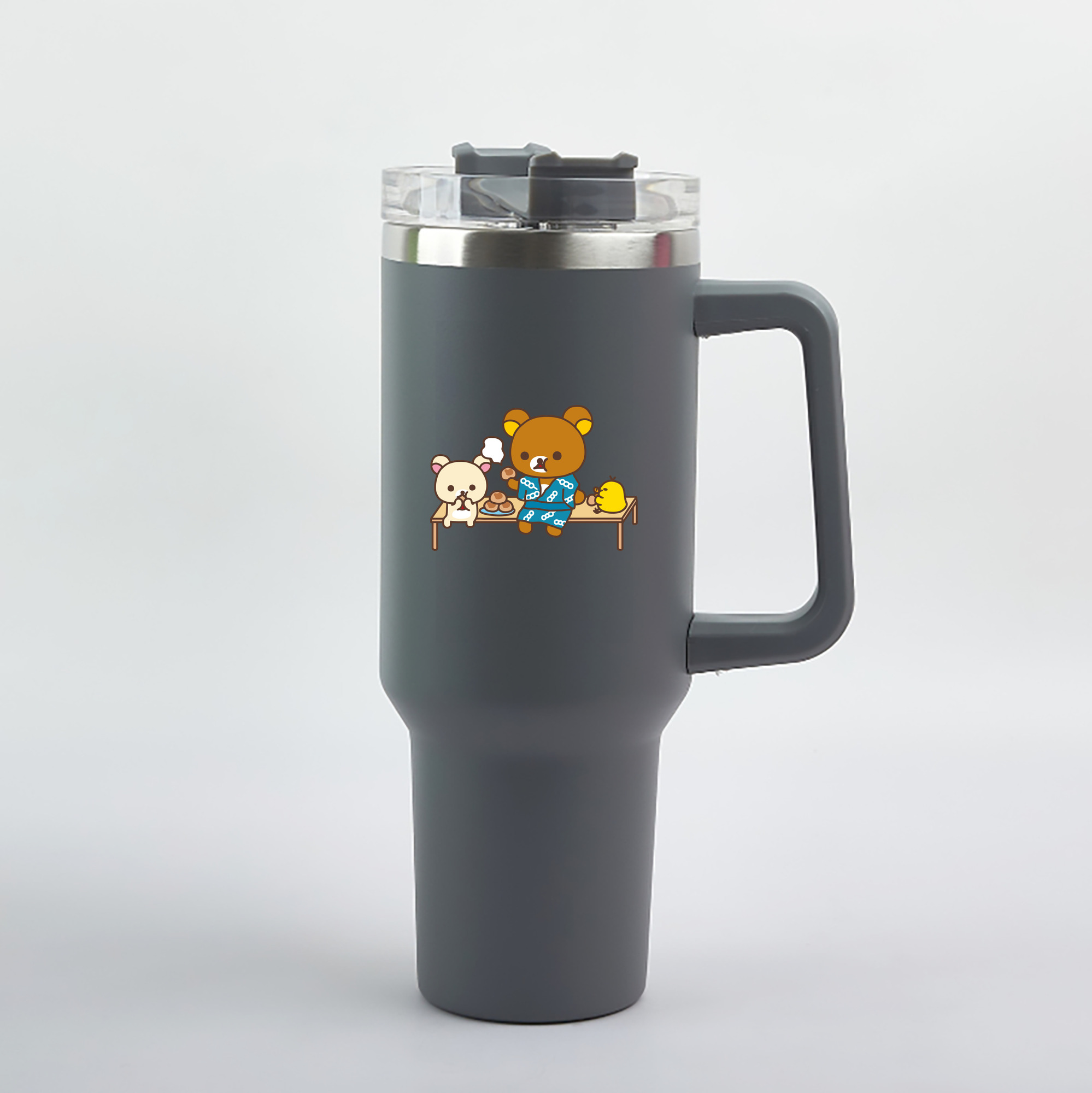 （画像用） リラックマ リラックマ キイロイトリ Rilakkuma Korilakkuma Kiiroitori 1200mL車用タンブラー（カラープリント）