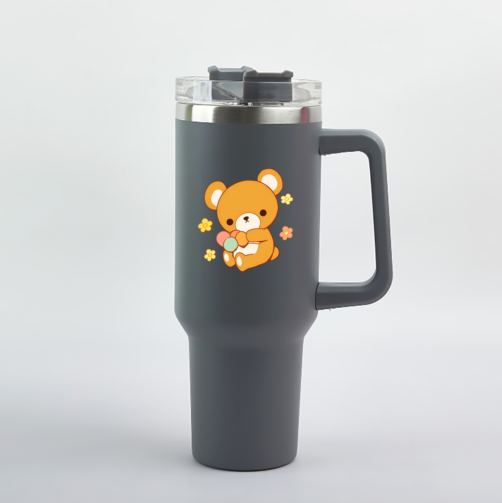 （画像用） リラックマ リラックマ キイロイトリ Rilakkuma Korilakkuma Kiiroitori 1200mL車用タンブラー（カラープリント）