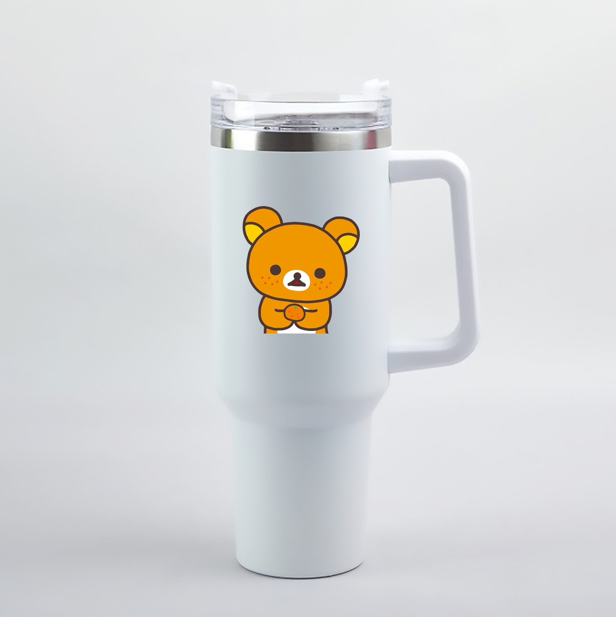 （画像用） リラックマ リラックマ キイロイトリ Rilakkuma Korilakkuma Kiiroitori 1200mL車用タンブラー（カラープリント）
