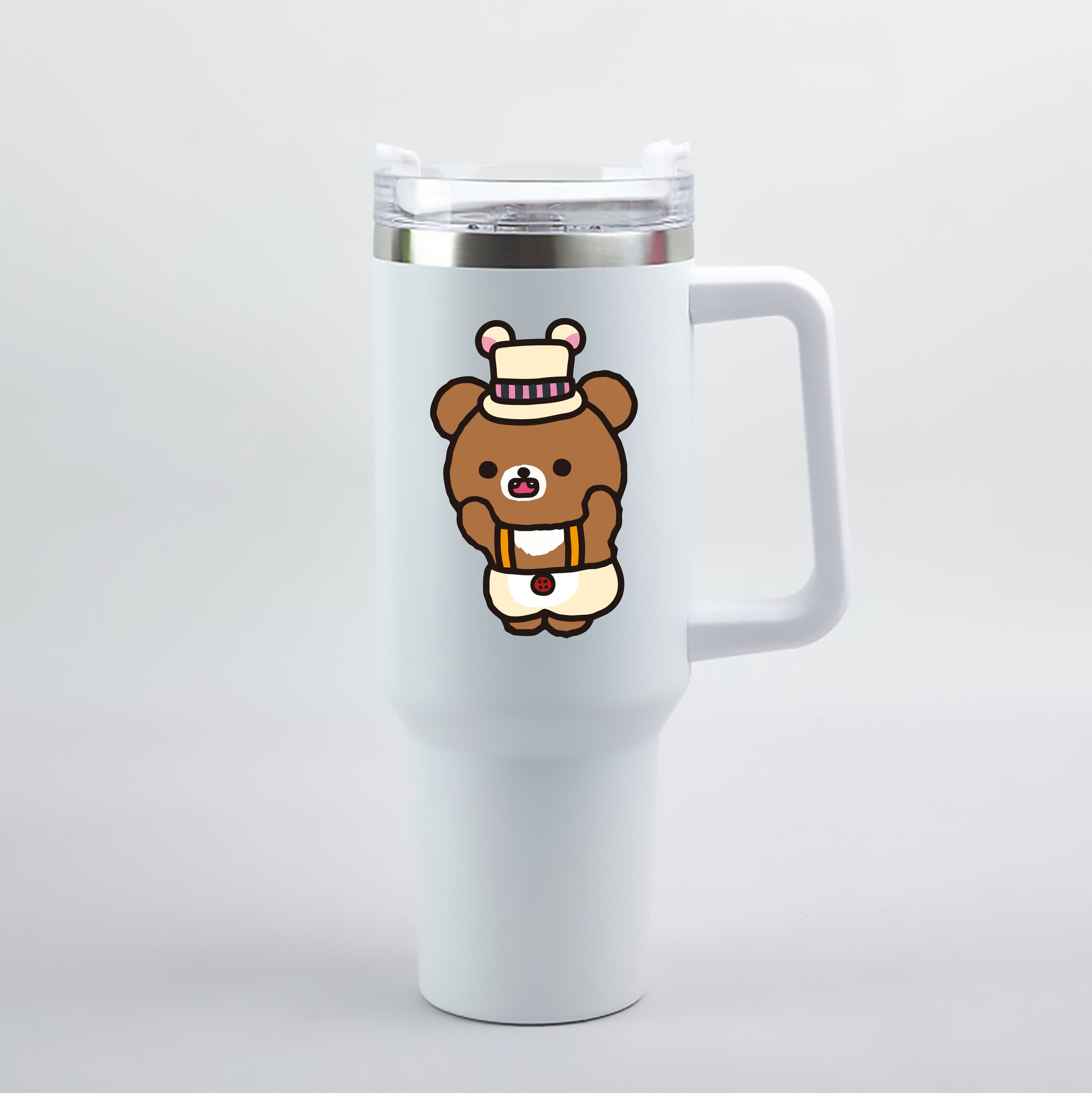 （画像用） リラックマ リラックマ キイロイトリ Rilakkuma Korilakkuma Kiiroitori 1200mL車用タンブラー（カラープリント）