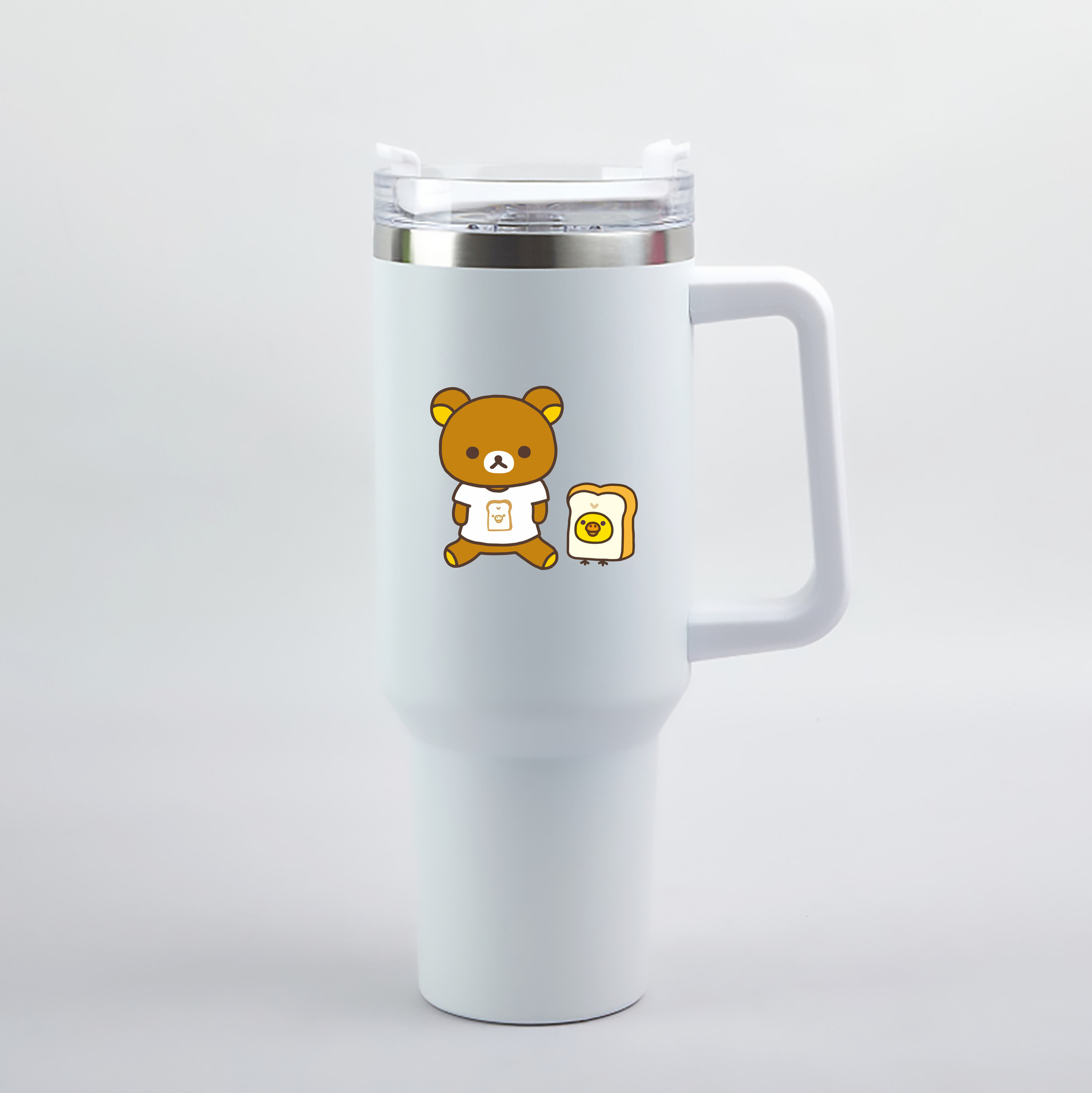 （画像用） リラックマ リラックマ キイロイトリ Rilakkuma Korilakkuma Kiiroitori 1200mL車用タンブラー（カラープリント）