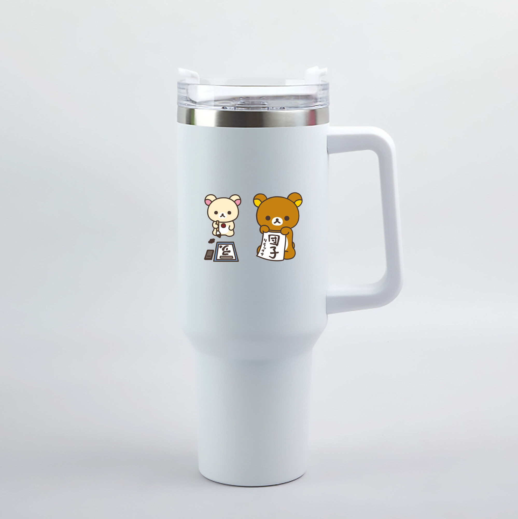 （画像用） リラックマ リラックマ キイロイトリ Rilakkuma Korilakkuma Kiiroitori 1200mL車用タンブラー（カラープリント）