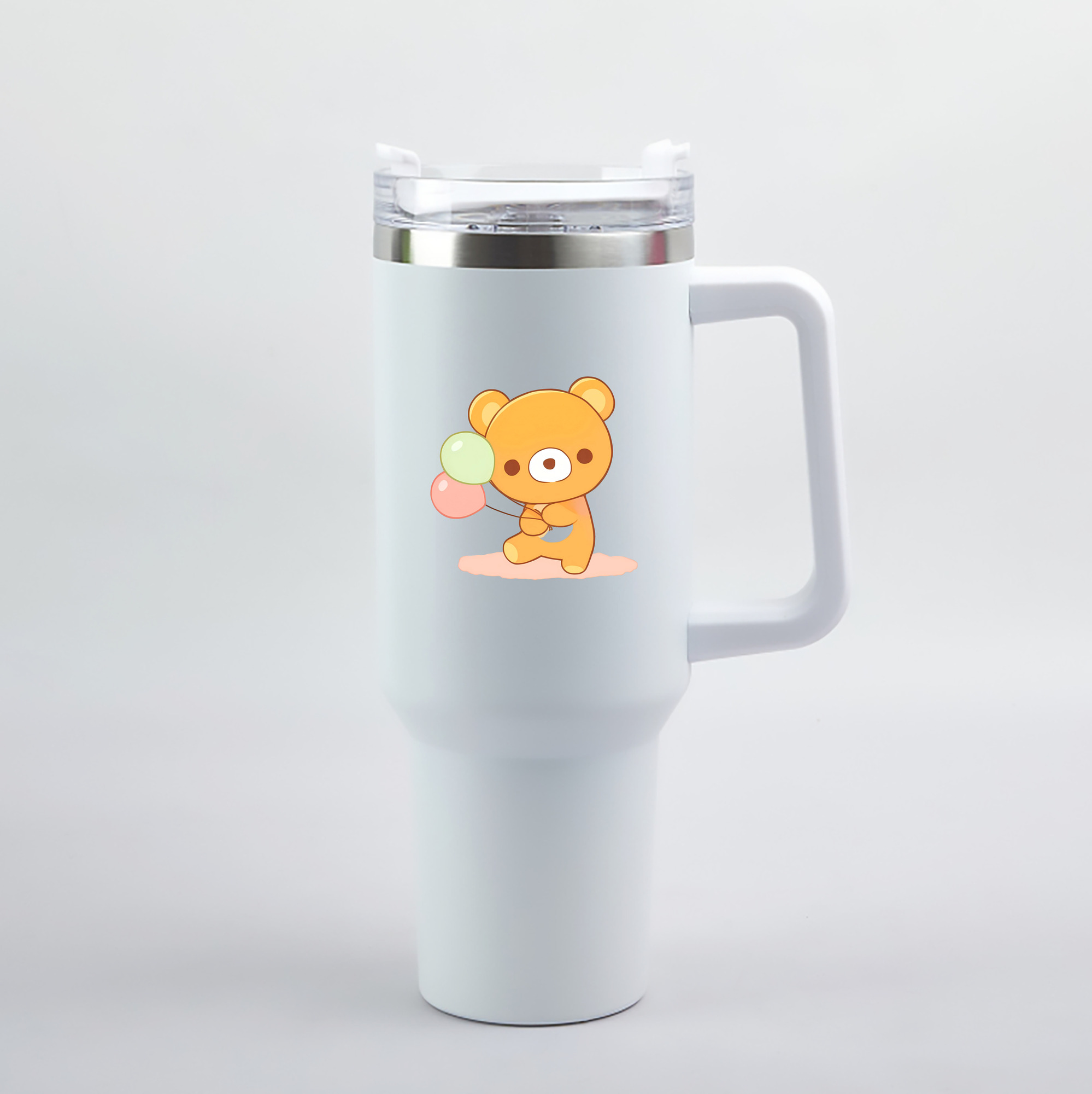 （画像用） リラックマ リラックマ キイロイトリ Rilakkuma Korilakkuma Kiiroitori 1200mL車用タンブラー（カラープリント）