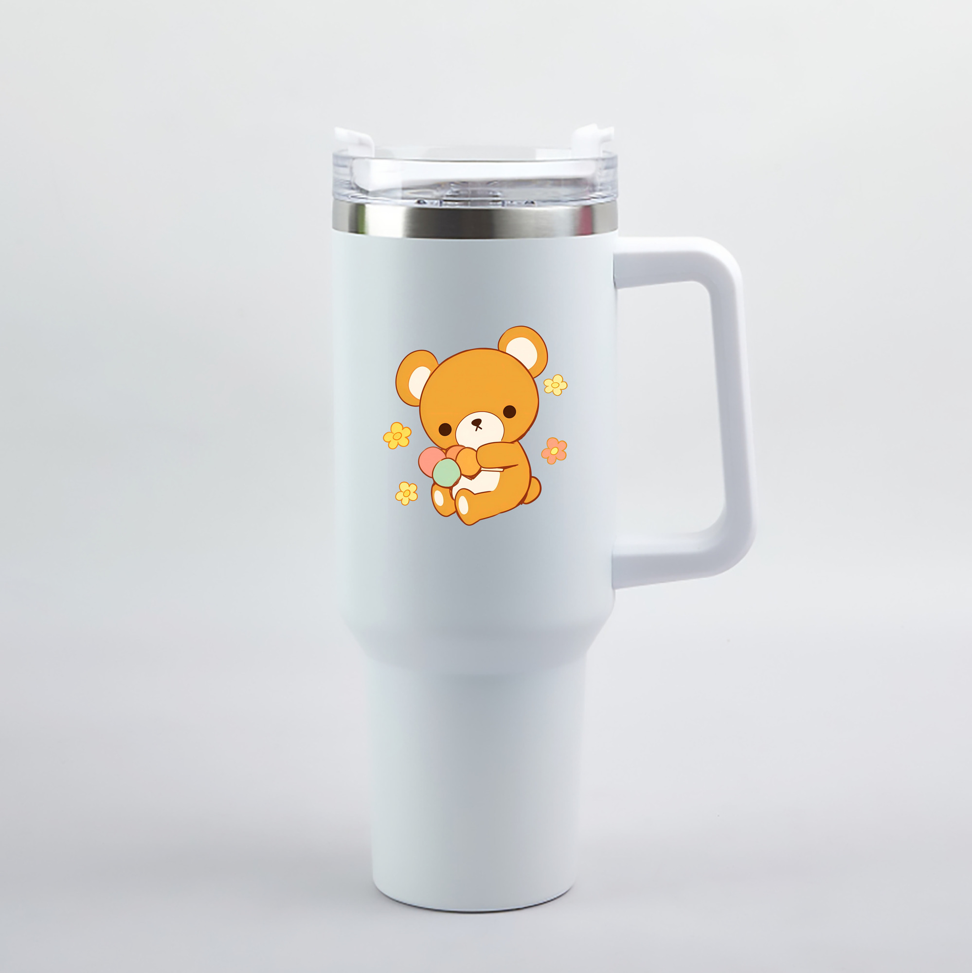 （画像用） リラックマ リラックマ キイロイトリ Rilakkuma Korilakkuma Kiiroitori 1200mL車用タンブラー（カラープリント）