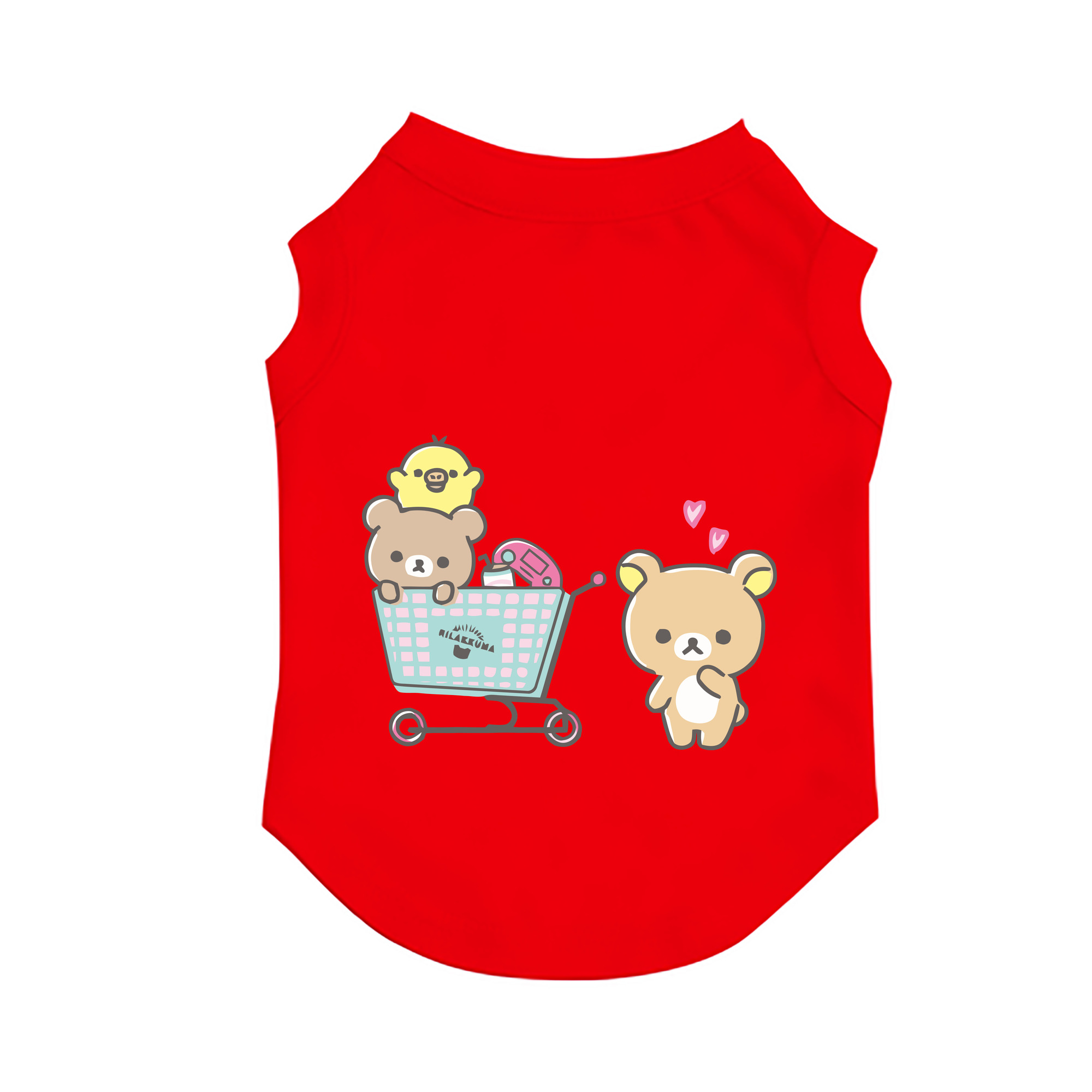 （画像用） リラックマ リラックマ キイロイトリ Rilakkuma Korilakkuma Kiiroitori ペット用ベスト
