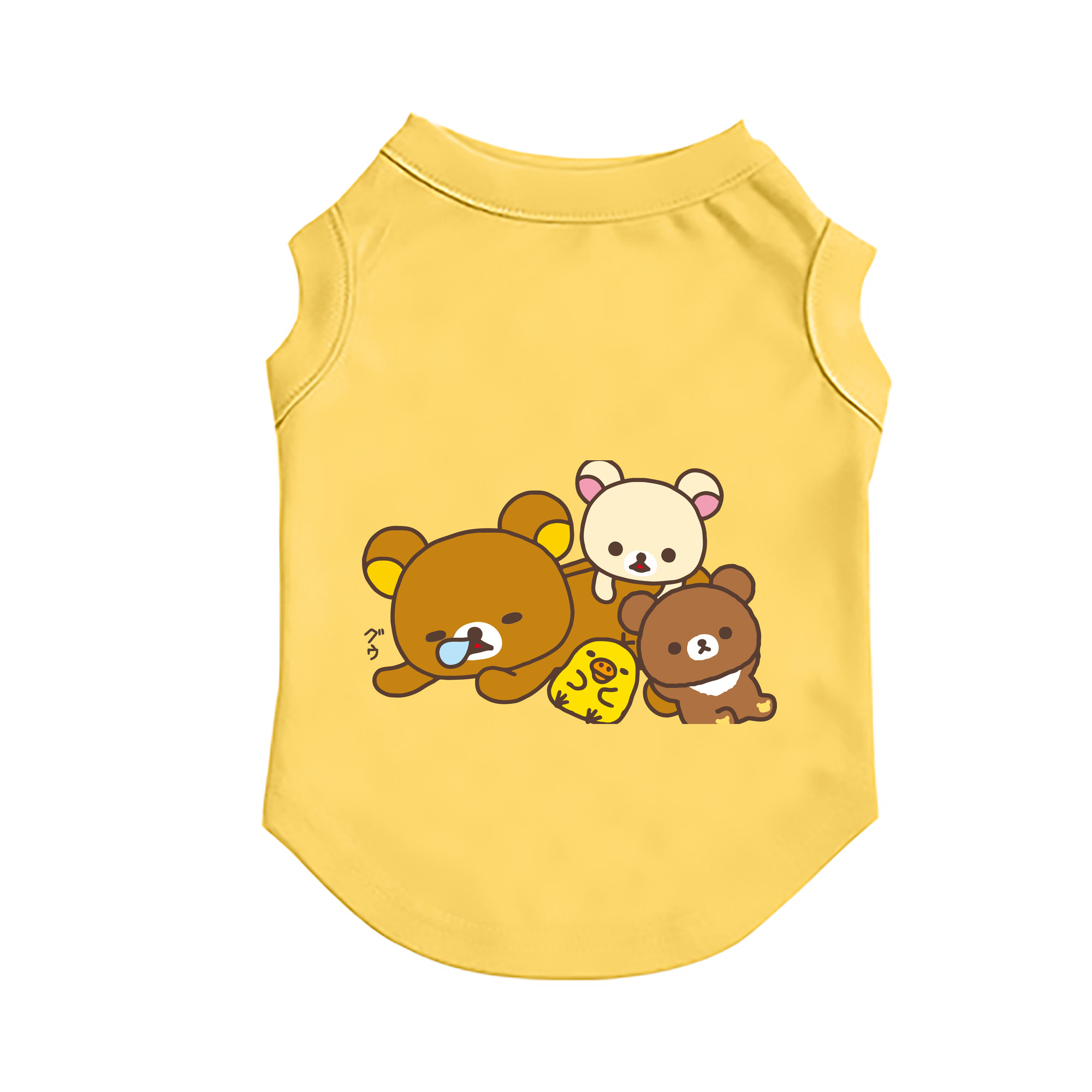 （画像用） リラックマ リラックマ キイロイトリ Rilakkuma Korilakkuma Kiiroitori ペット用ベスト