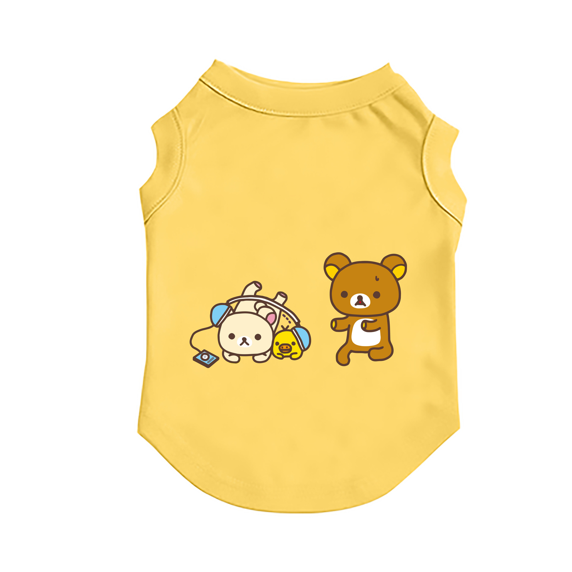 （画像用） リラックマ リラックマ キイロイトリ Rilakkuma Korilakkuma Kiiroitori ペット用ベスト